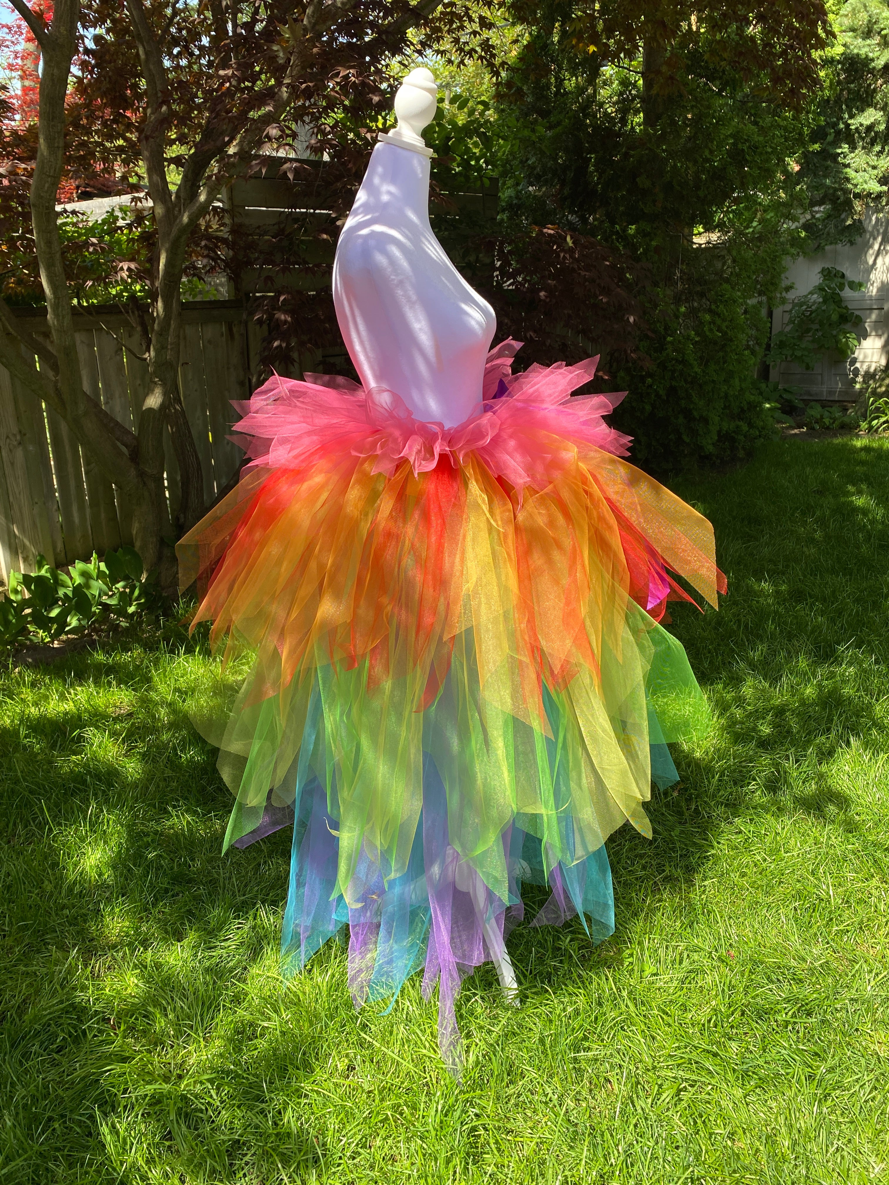 Rainbow Ankle Length Adult Tutu