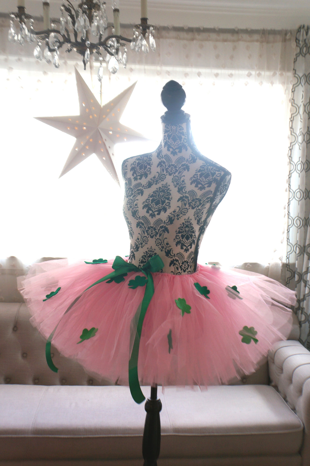 Pink Shamrock St. Patrick's Day Tutu - Adult Handmade Costume