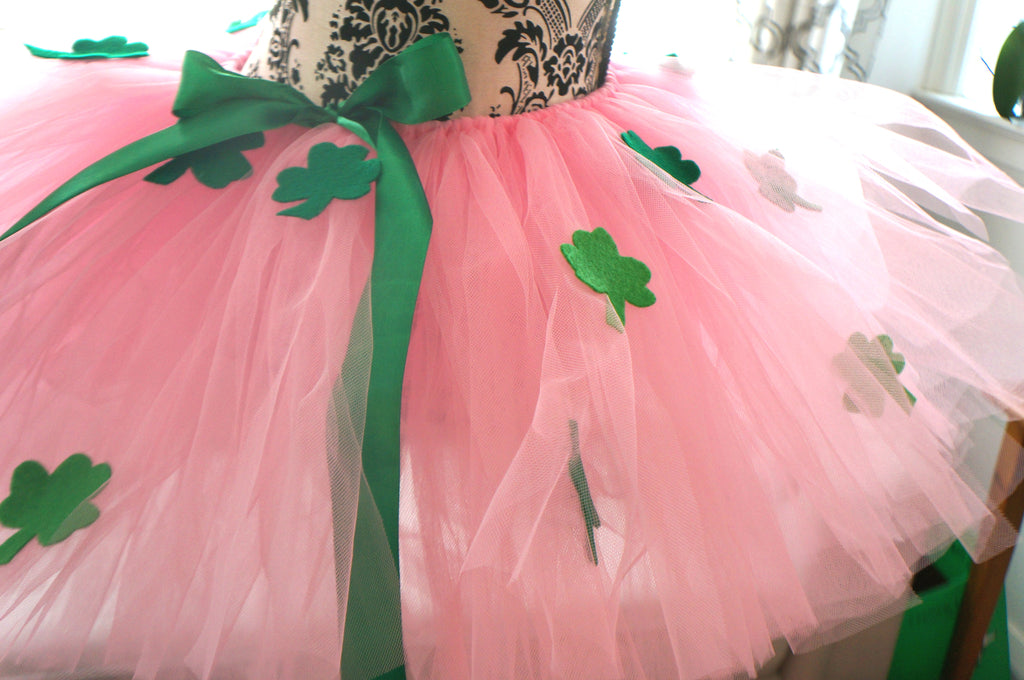 Pink Shamrock St. Patrick's Day Tutu - Adult Handmade Costume