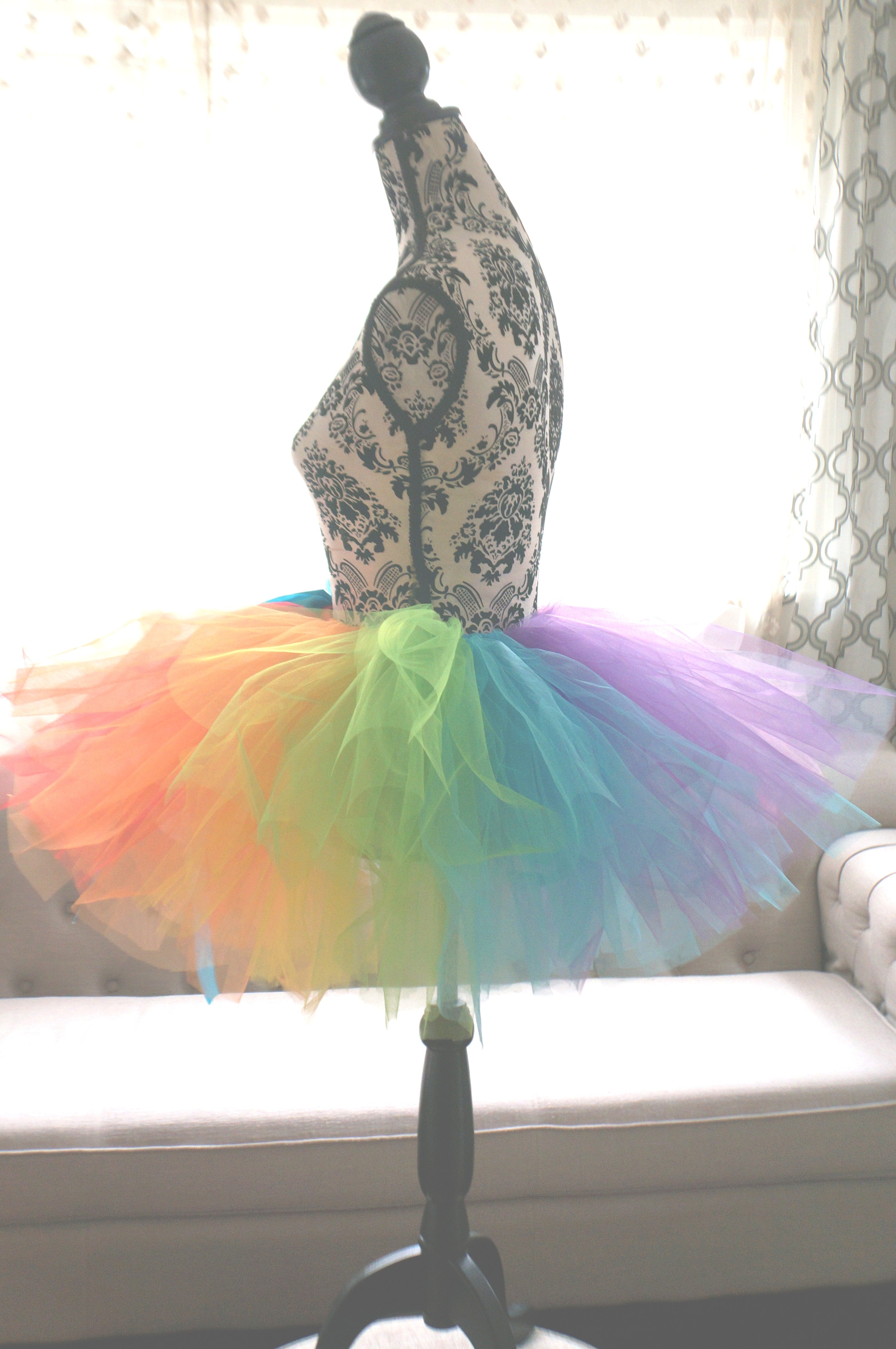 Rainbow Trans Pride Adult Tutu Skirt