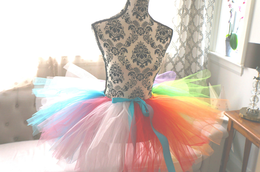 Rainbow Trans Pride Adult Tutu Skirt