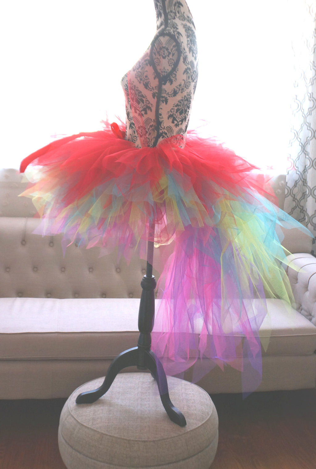 Colorful Parrot Tutu – Handmade Rainbow Costume Tutu