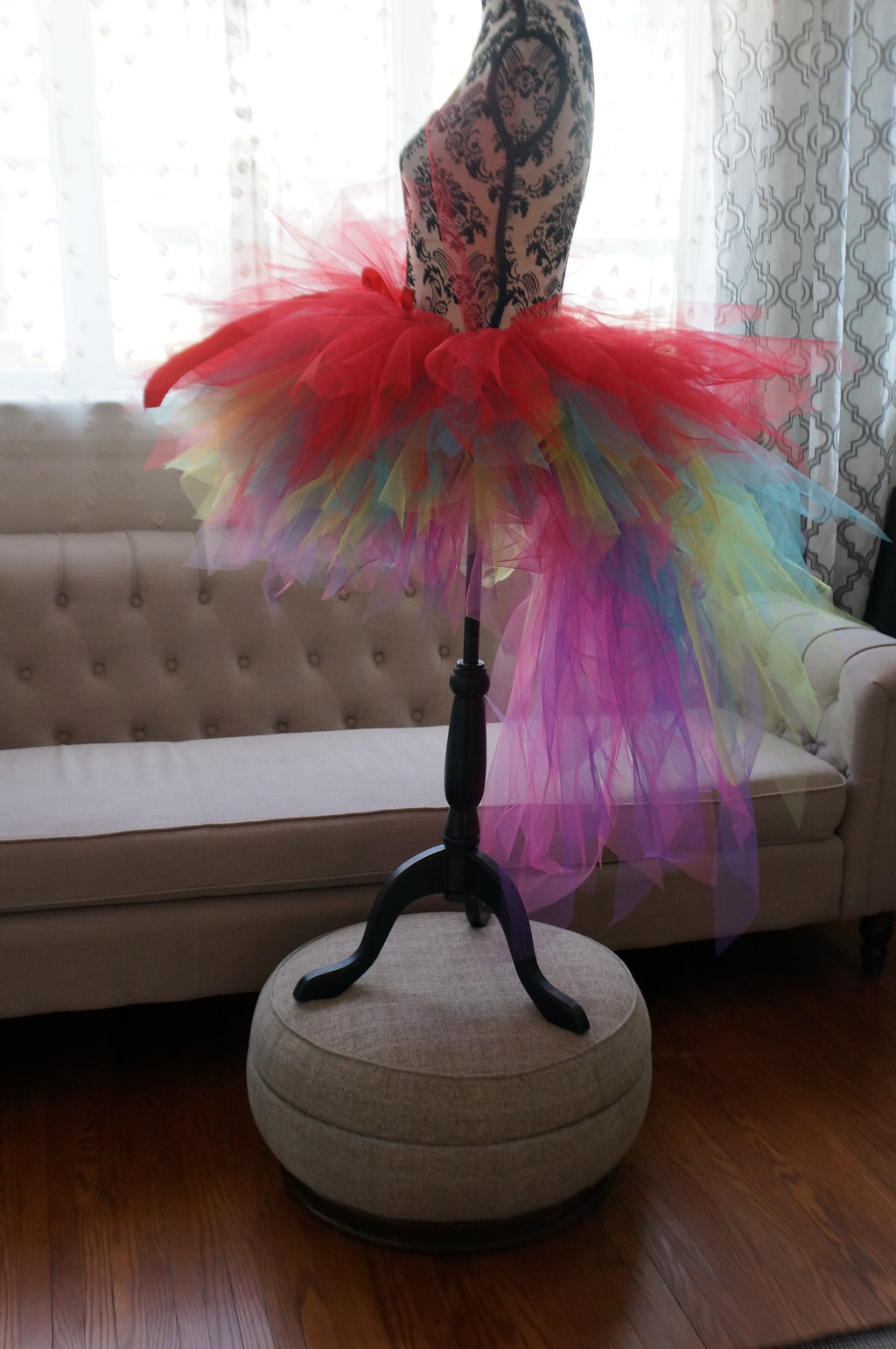 Colorful Parrot Tutu – Handmade Rainbow Costume Tutu