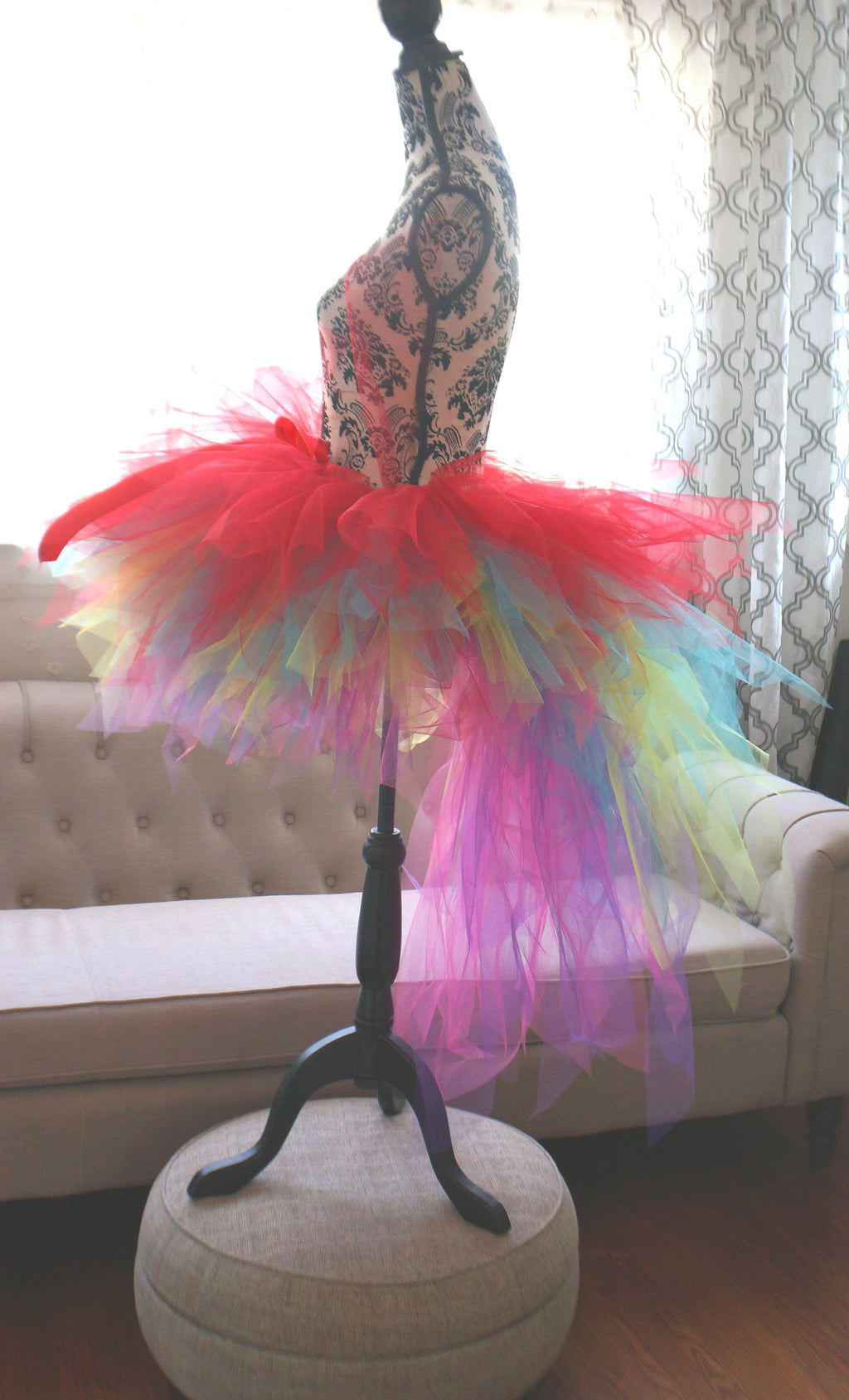Colorful Parrot Tutu – Handmade Rainbow Costume Tutu