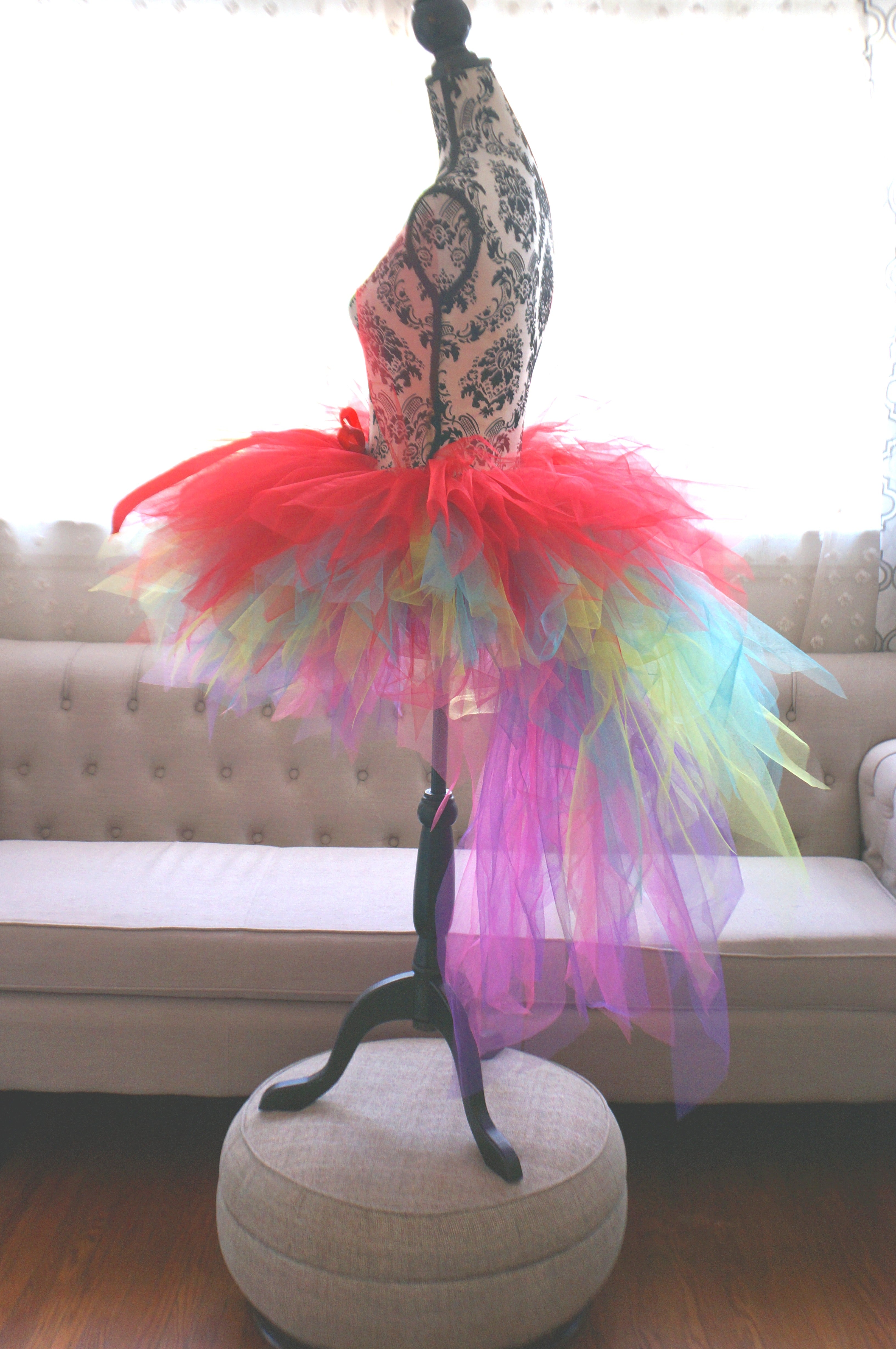 Colorful Parrot Tutu – Handmade Rainbow Costume Tutu