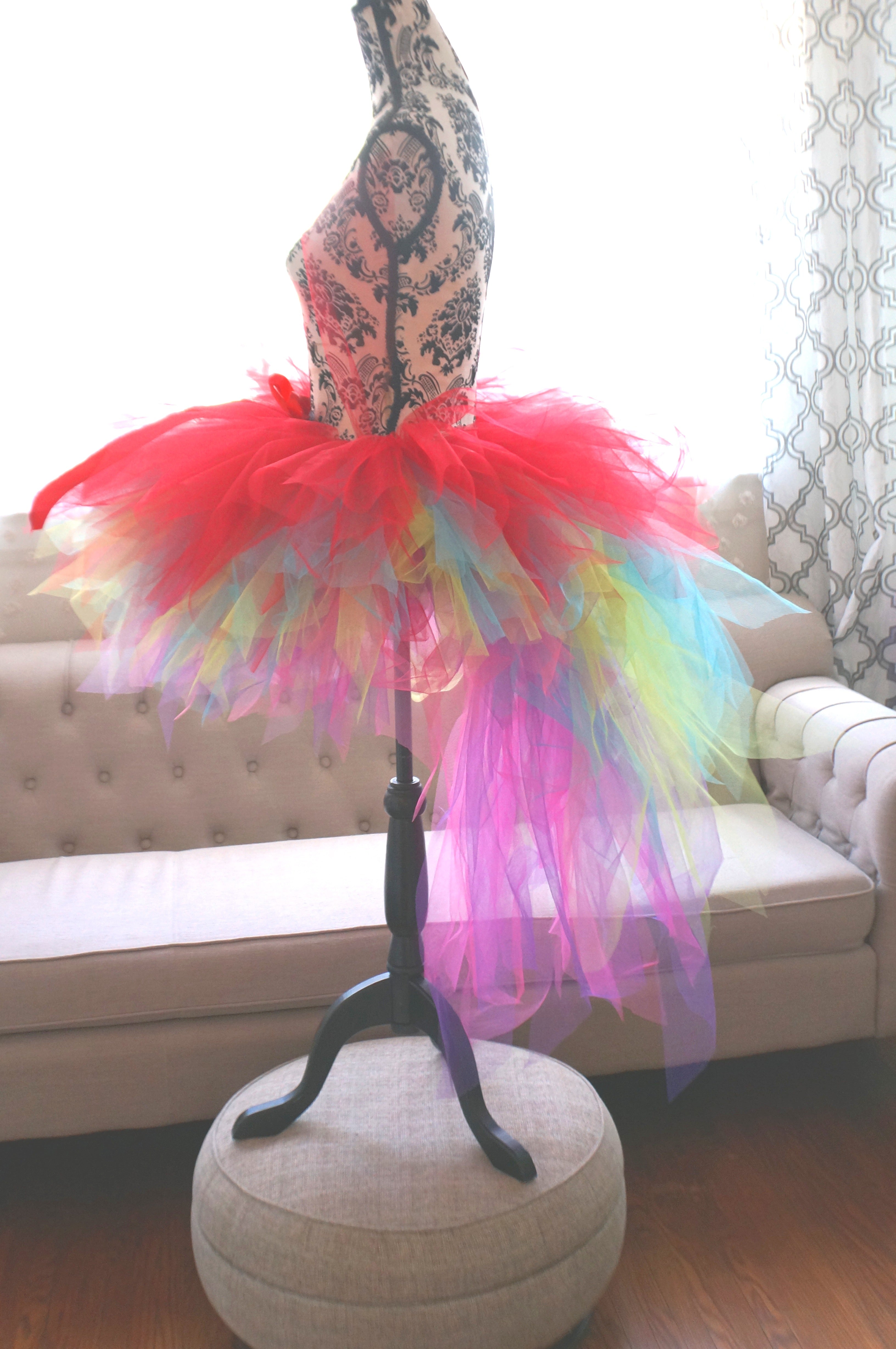 Colorful Parrot Tutu – Handmade Rainbow Costume Tutu