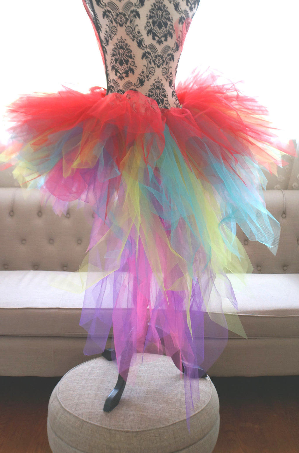 Colorful Parrot Tutu – Handmade Rainbow Costume Tutu