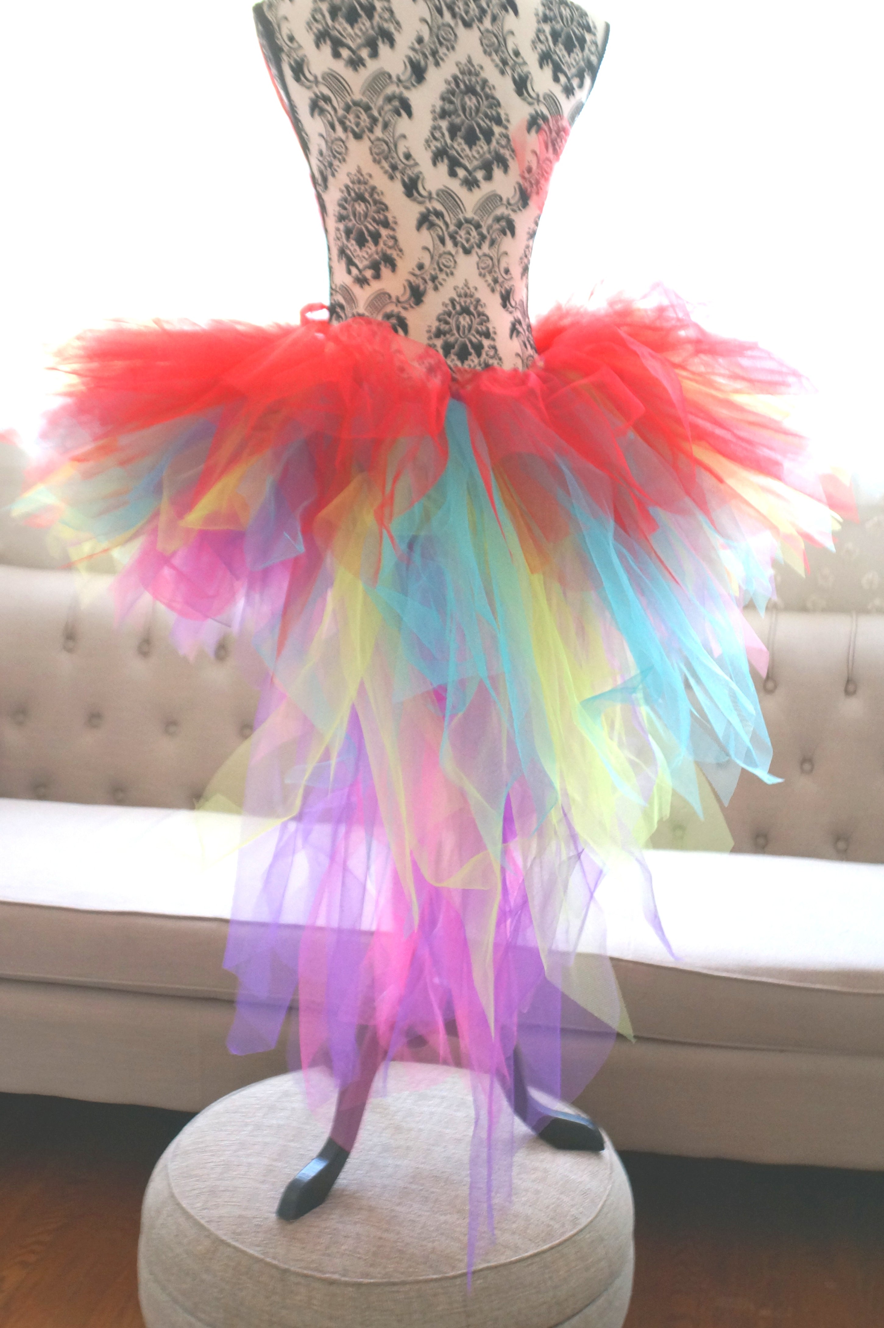 Colorful Parrot Tutu – Handmade Rainbow Costume Tutu