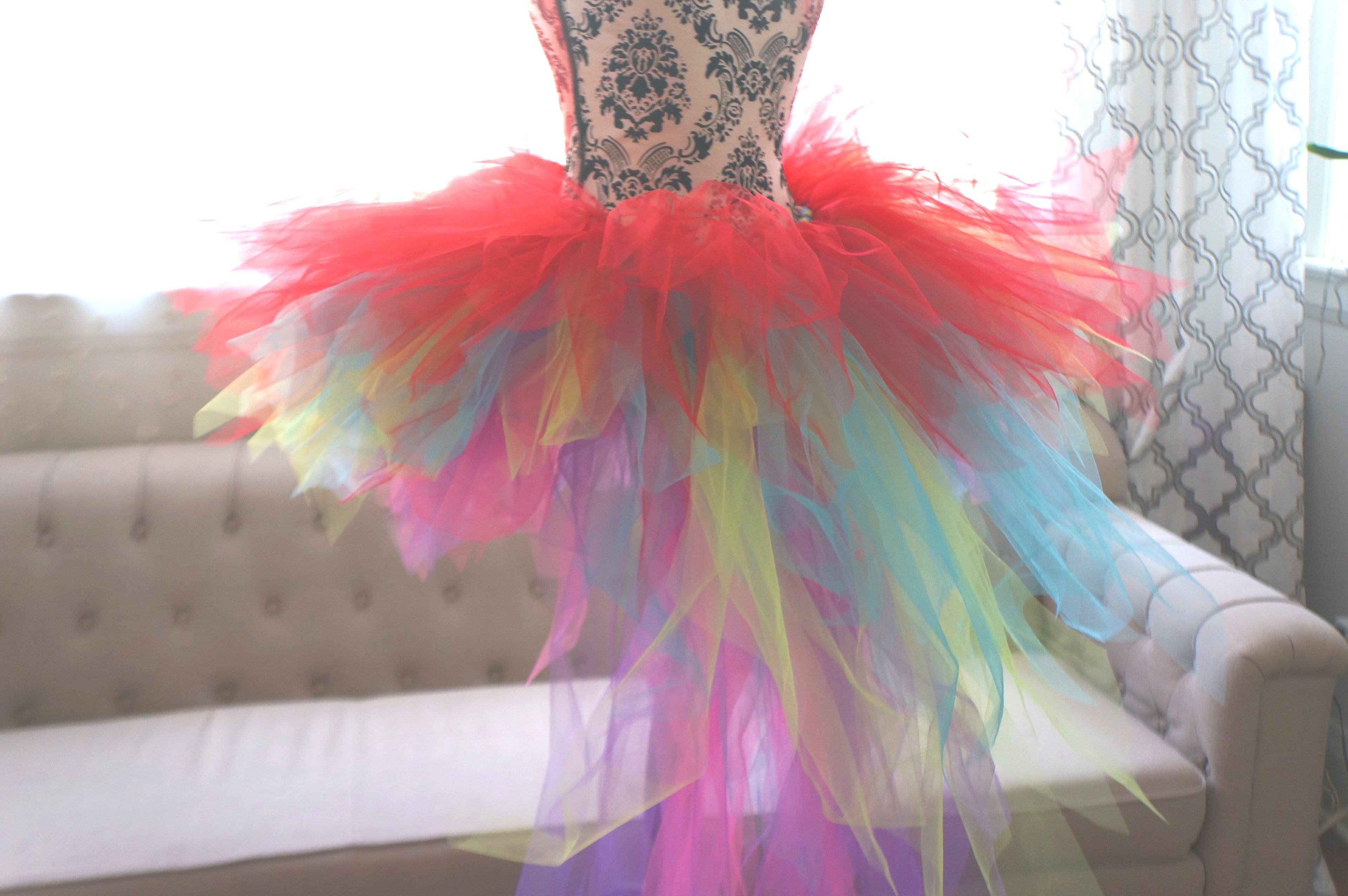Colorful Parrot Tutu – Handmade Rainbow Costume Tutu
