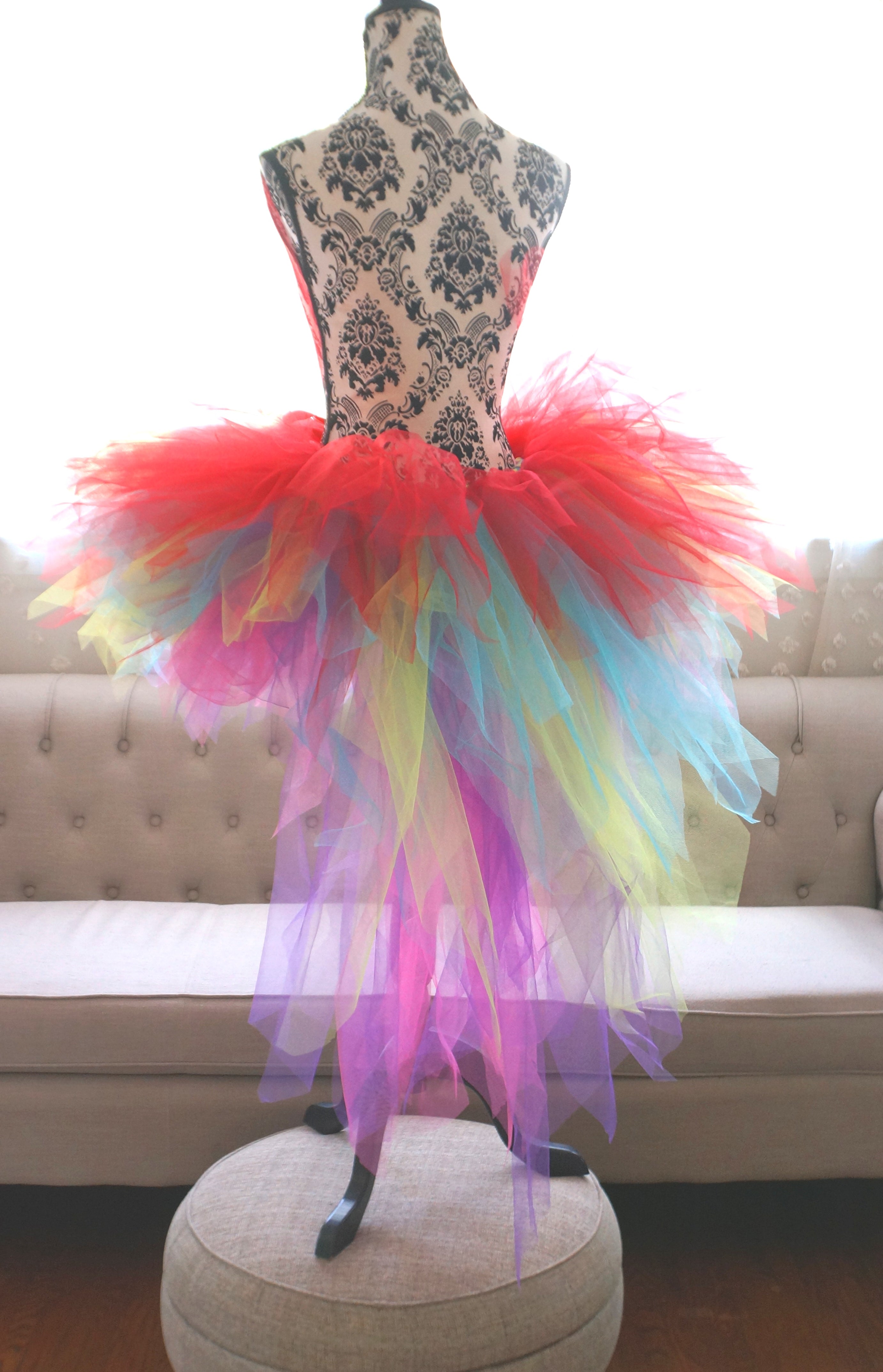 Colorful Parrot Tutu – Handmade Rainbow Costume Tutu