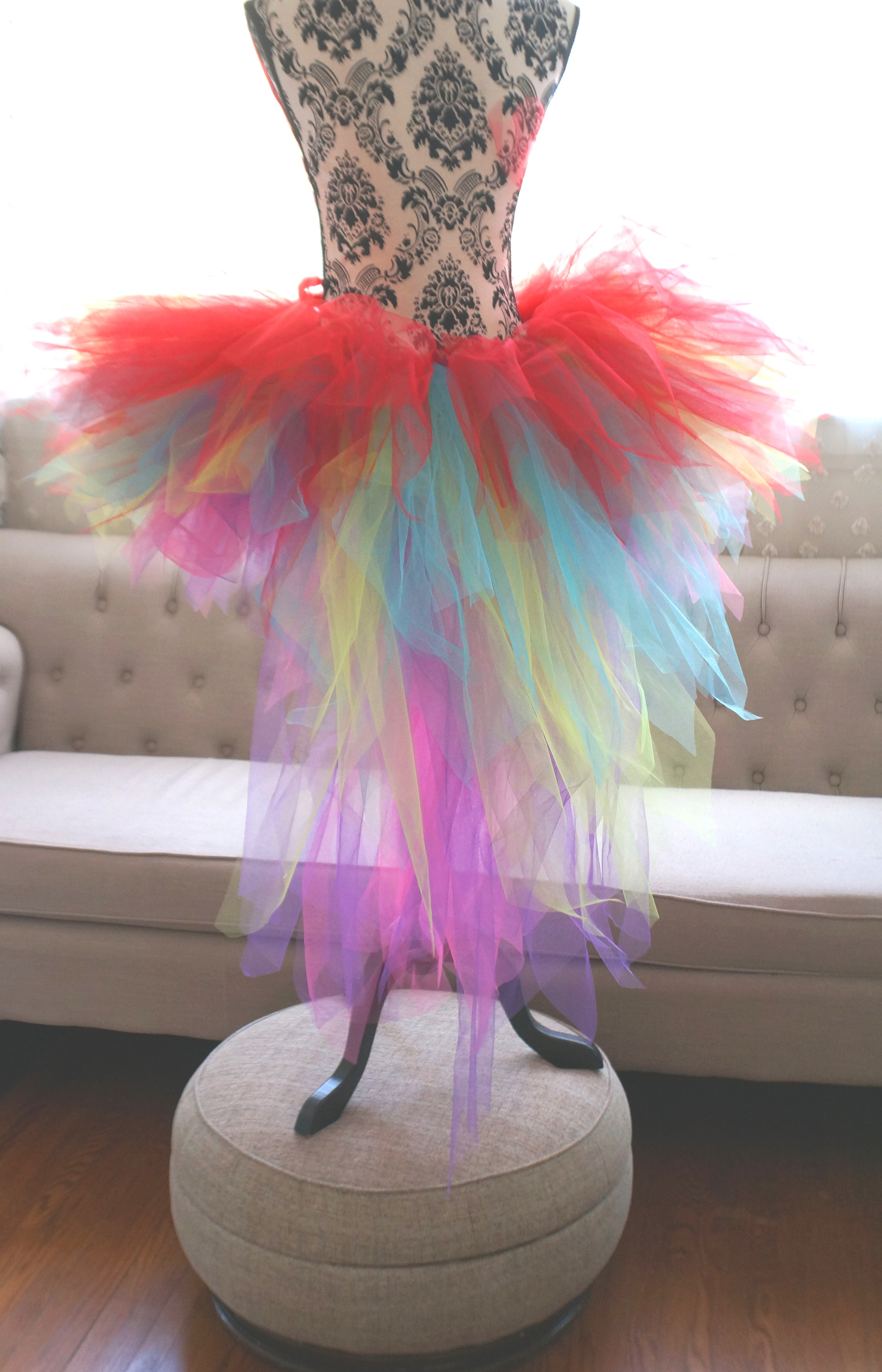 Colorful Parrot Tutu – Handmade Rainbow Costume Tutu