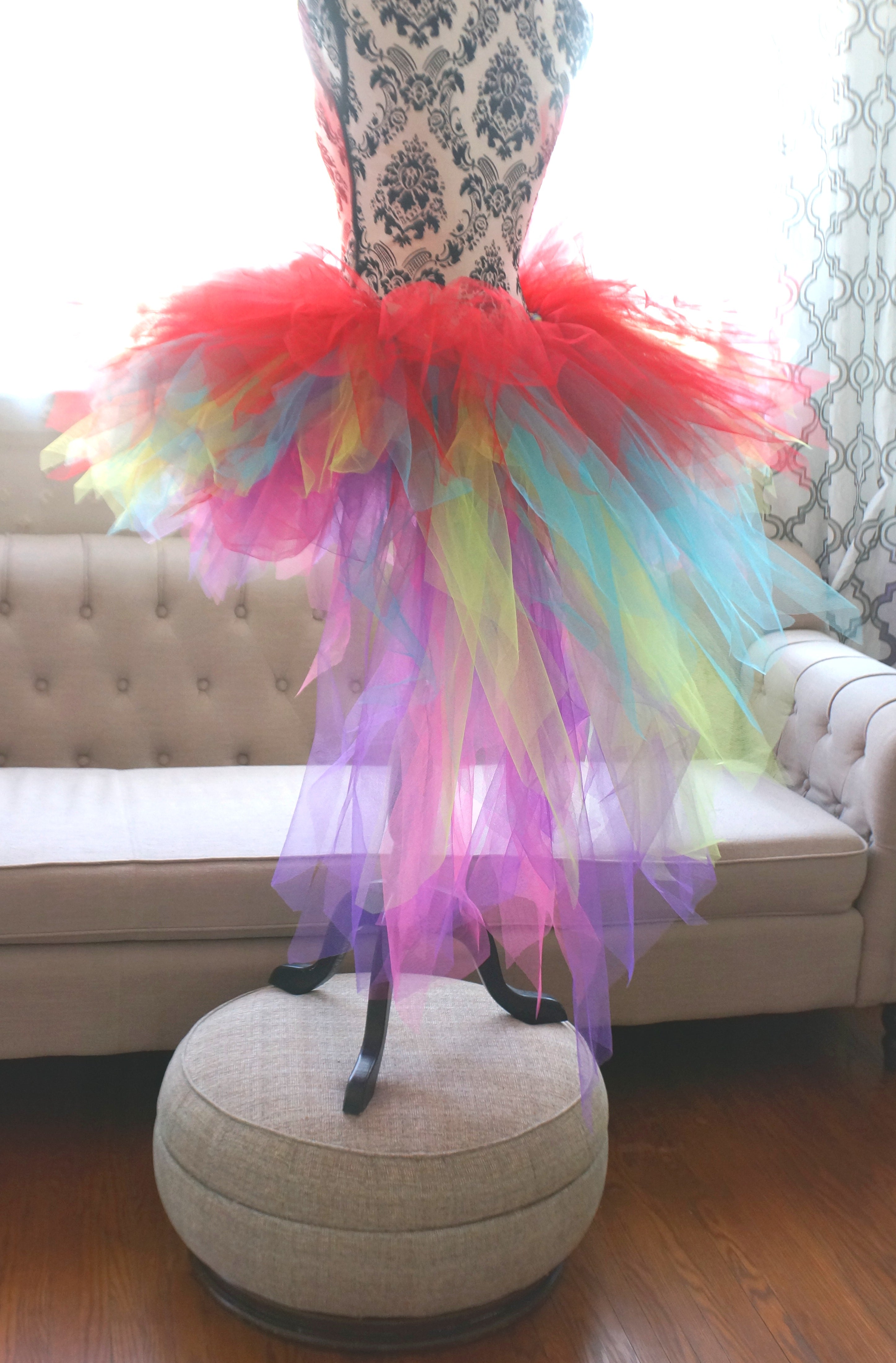 Colorful Parrot Tutu – Handmade Rainbow Costume Tutu