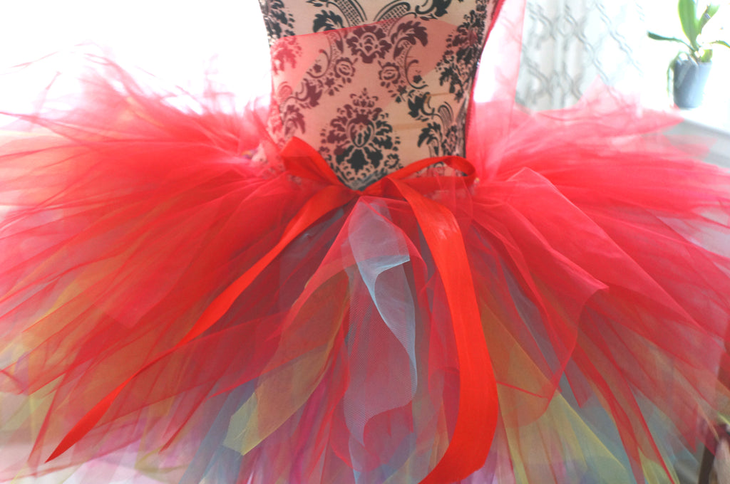 Colorful Parrot Tutu – Handmade Rainbow Costume Tutu