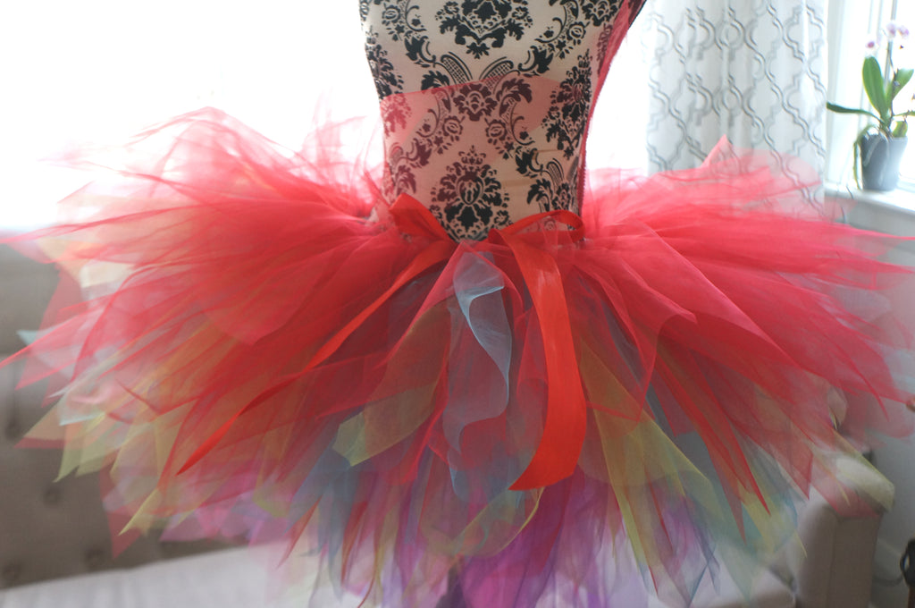 Colorful Parrot Tutu – Handmade Rainbow Costume Tutu