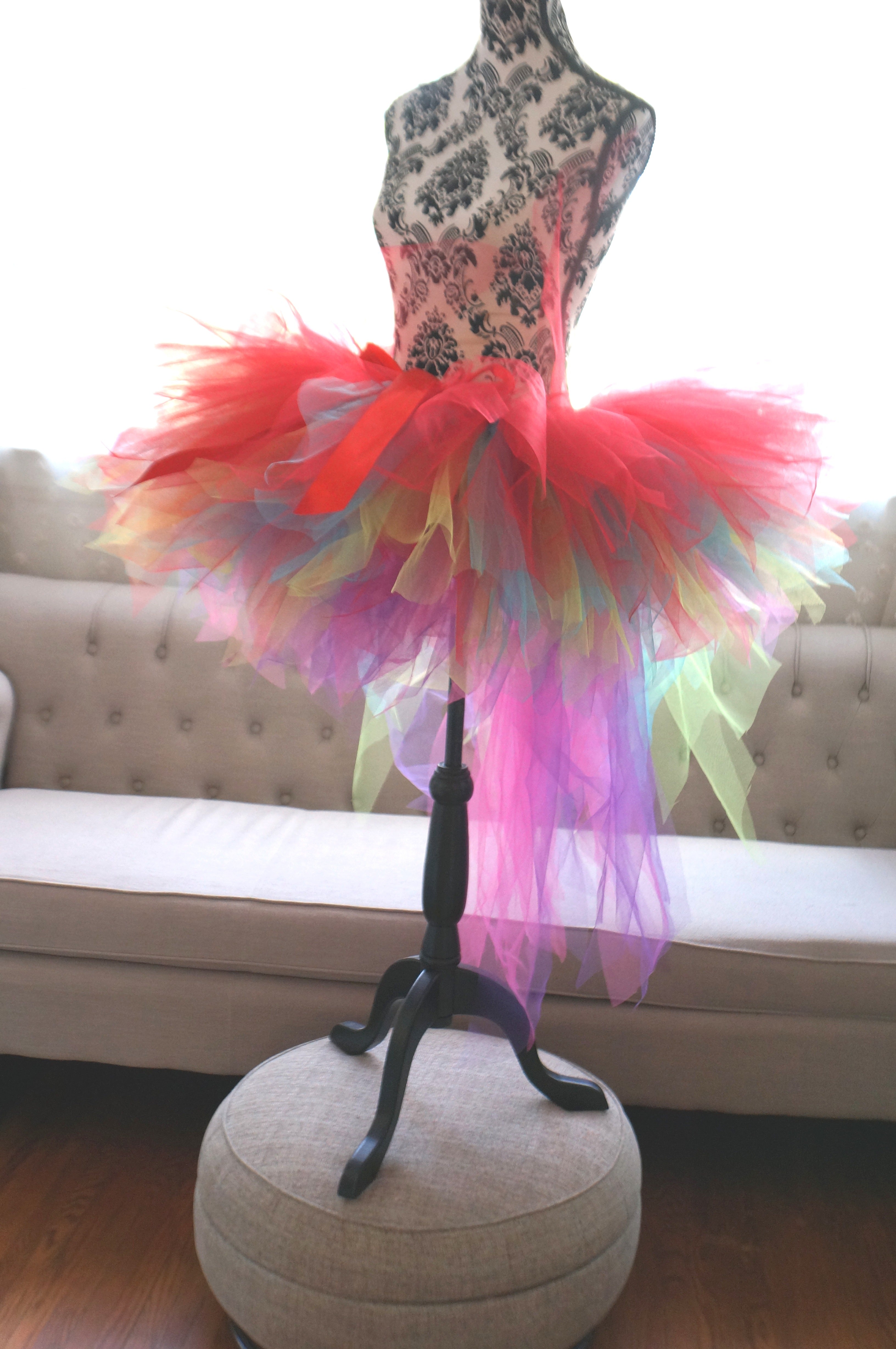 Colorful Parrot Tutu – Handmade Rainbow Costume Tutu