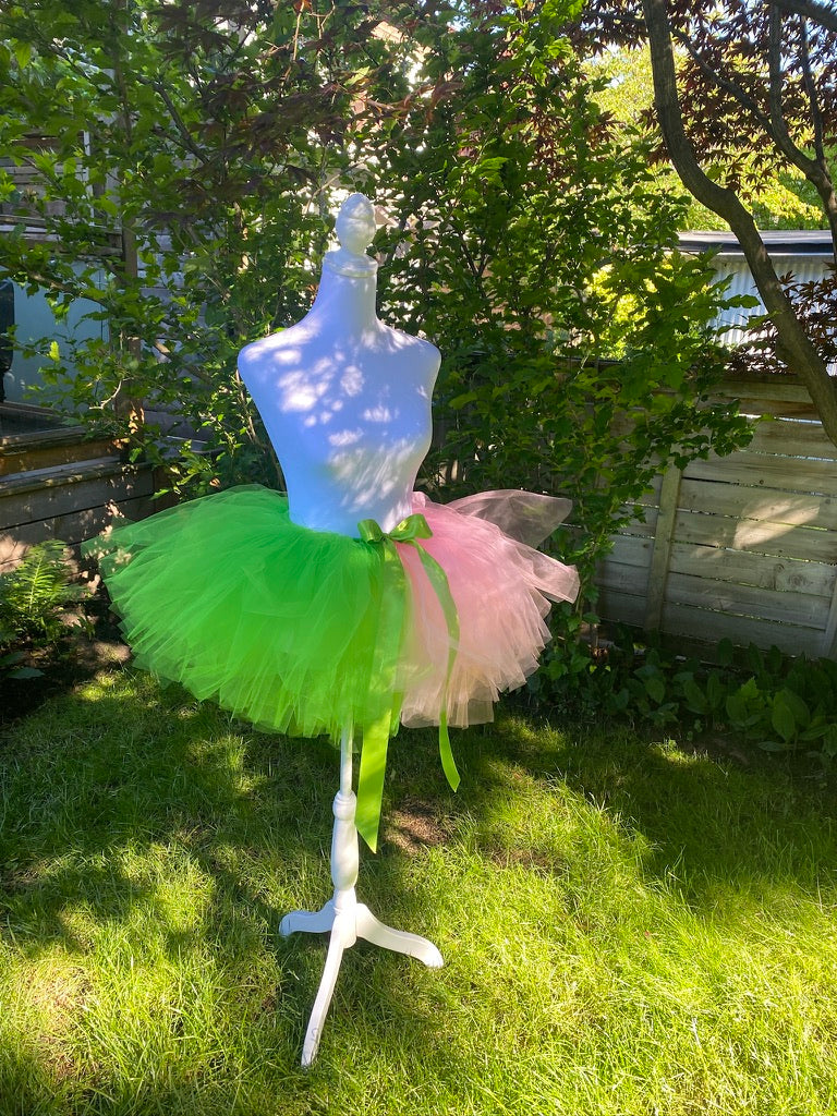 Wicked Tutu — Green & Pink Adult Tutu Skirt