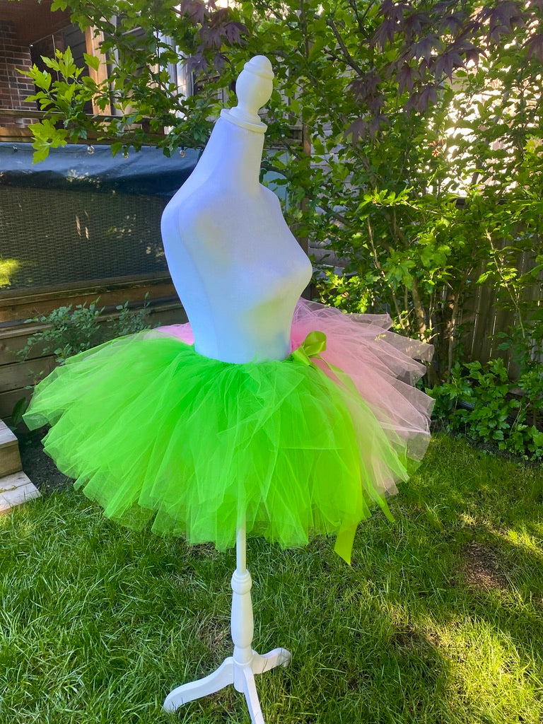 Wicked Tutu — Green & Pink Adult Tutu Skirt