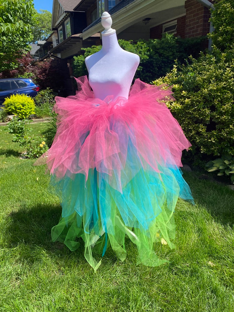 Neon Pink, Green & Blue Ankle Length Adult Tutu