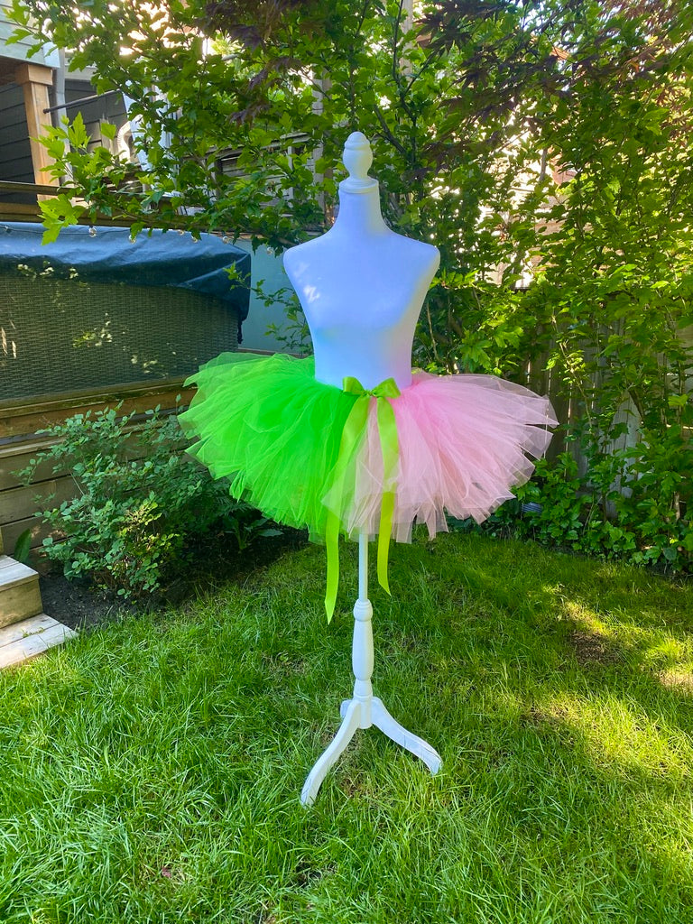 Wicked Tutu — Green & Pink Adult Tutu Skirt