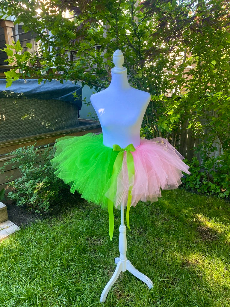 Wicked Tutu — Green & Pink Adult Tutu Skirt