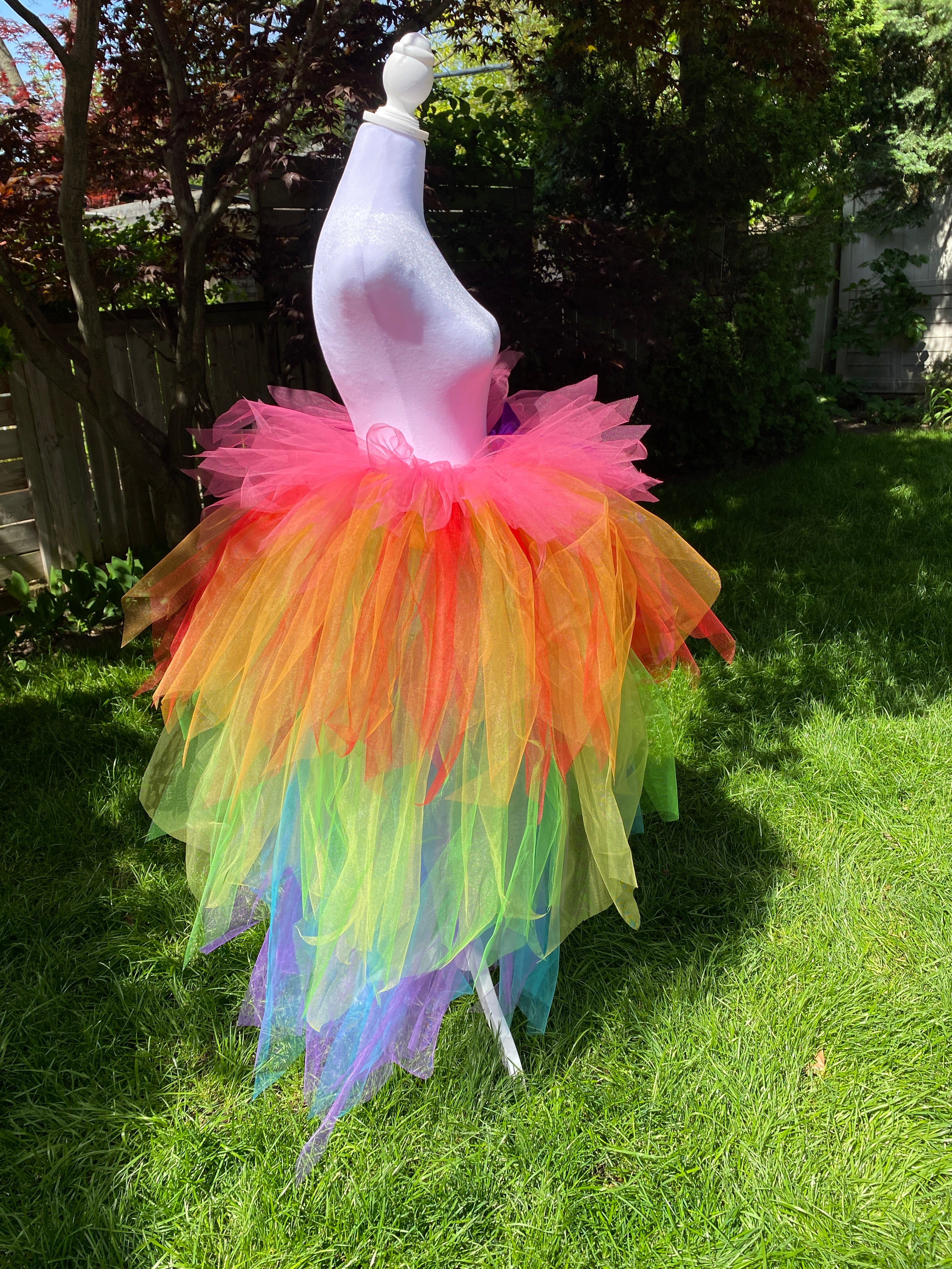Rainbow Ankle Length Adult Tutu