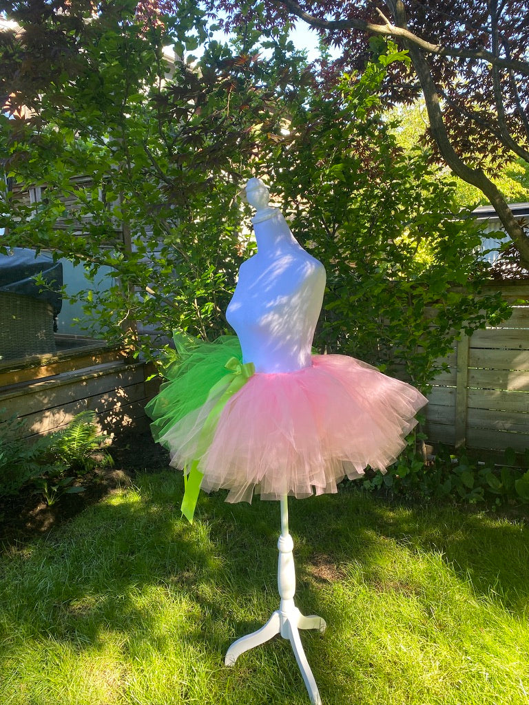 Wicked Tutu — Green & Pink Adult Tutu Skirt
