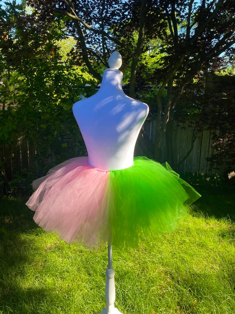 Wicked Tutu — Green & Pink Adult Tutu Skirt