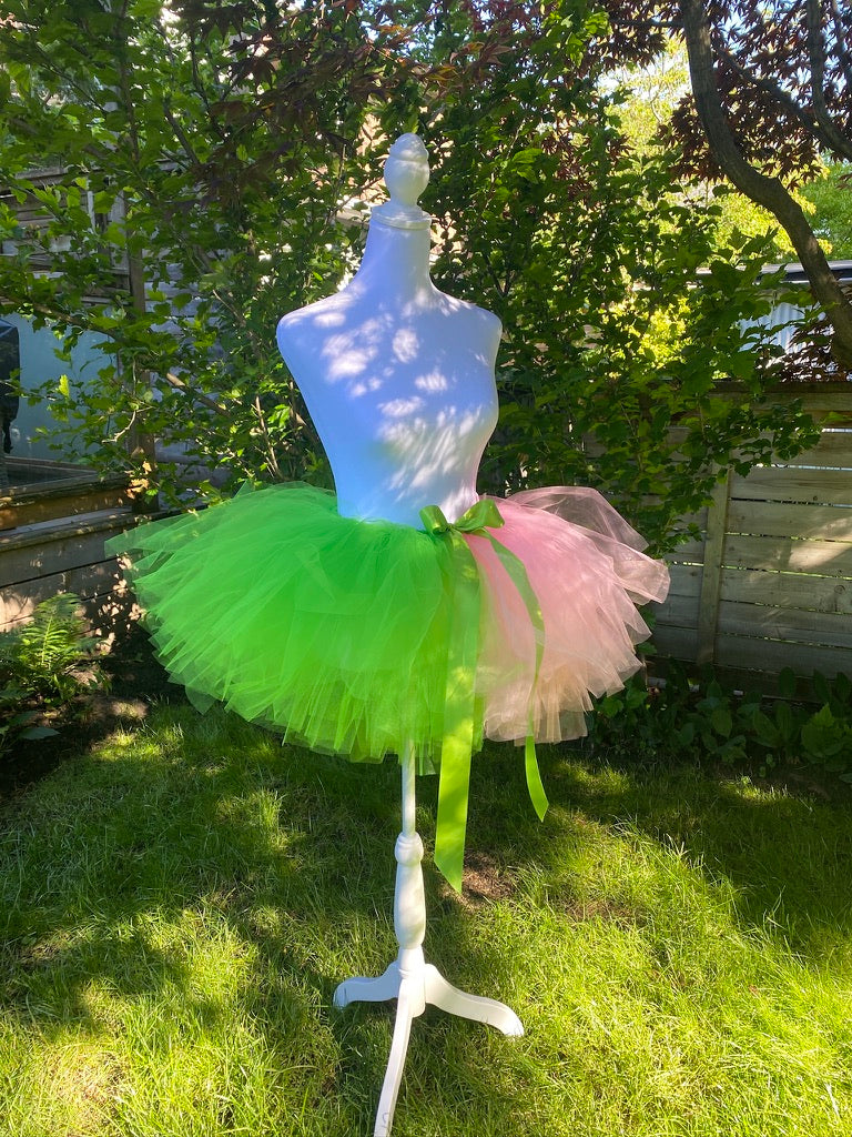 Wicked Tutu — Green & Pink Adult Tutu Skirt