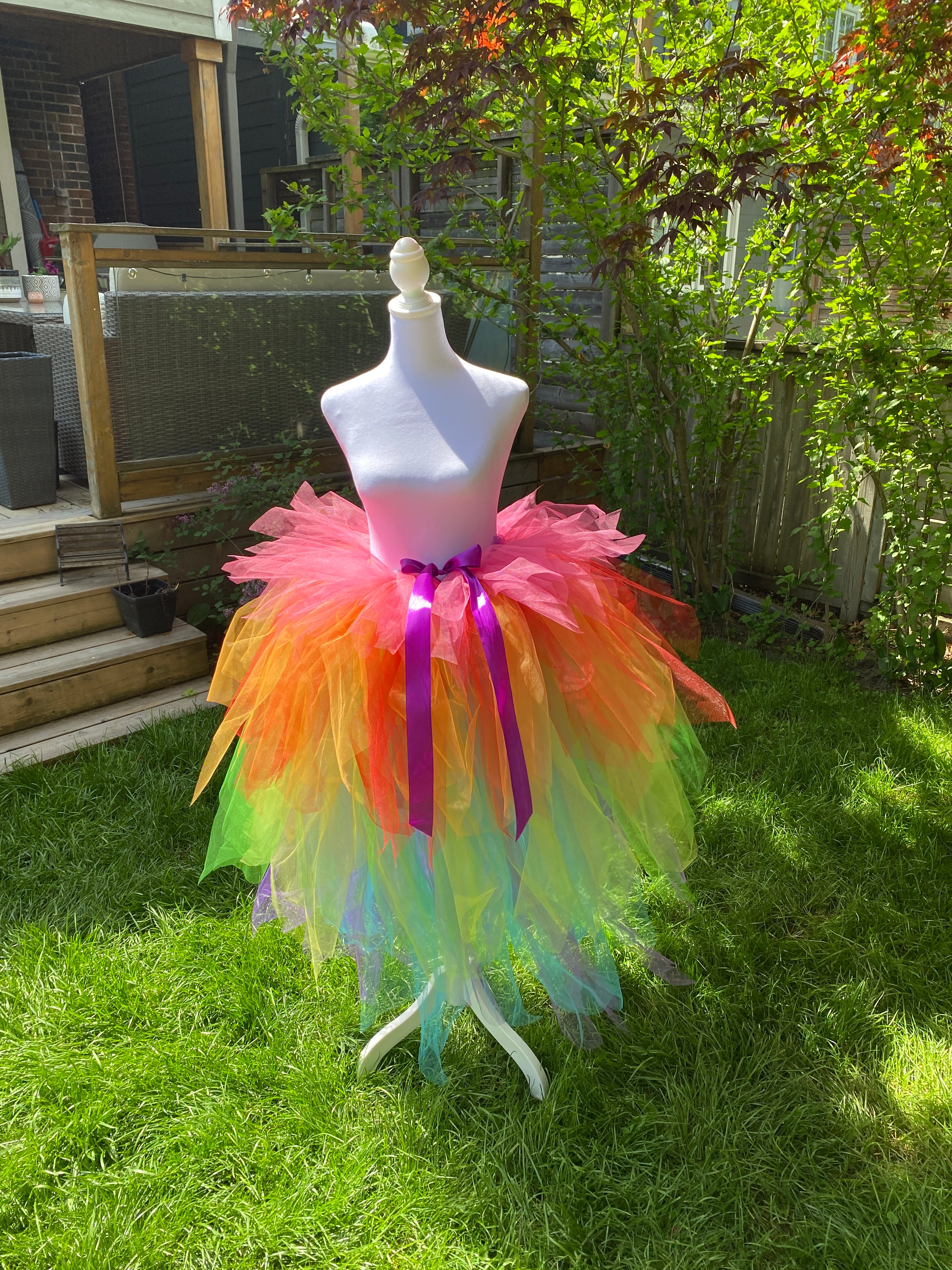 Rainbow Ankle Length Adult Tutu