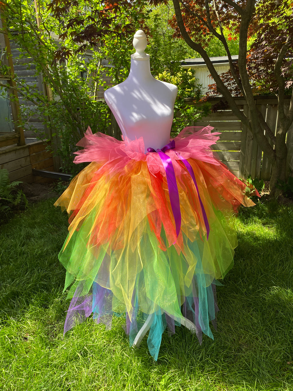 Rainbow Ankle Length Adult Tutu