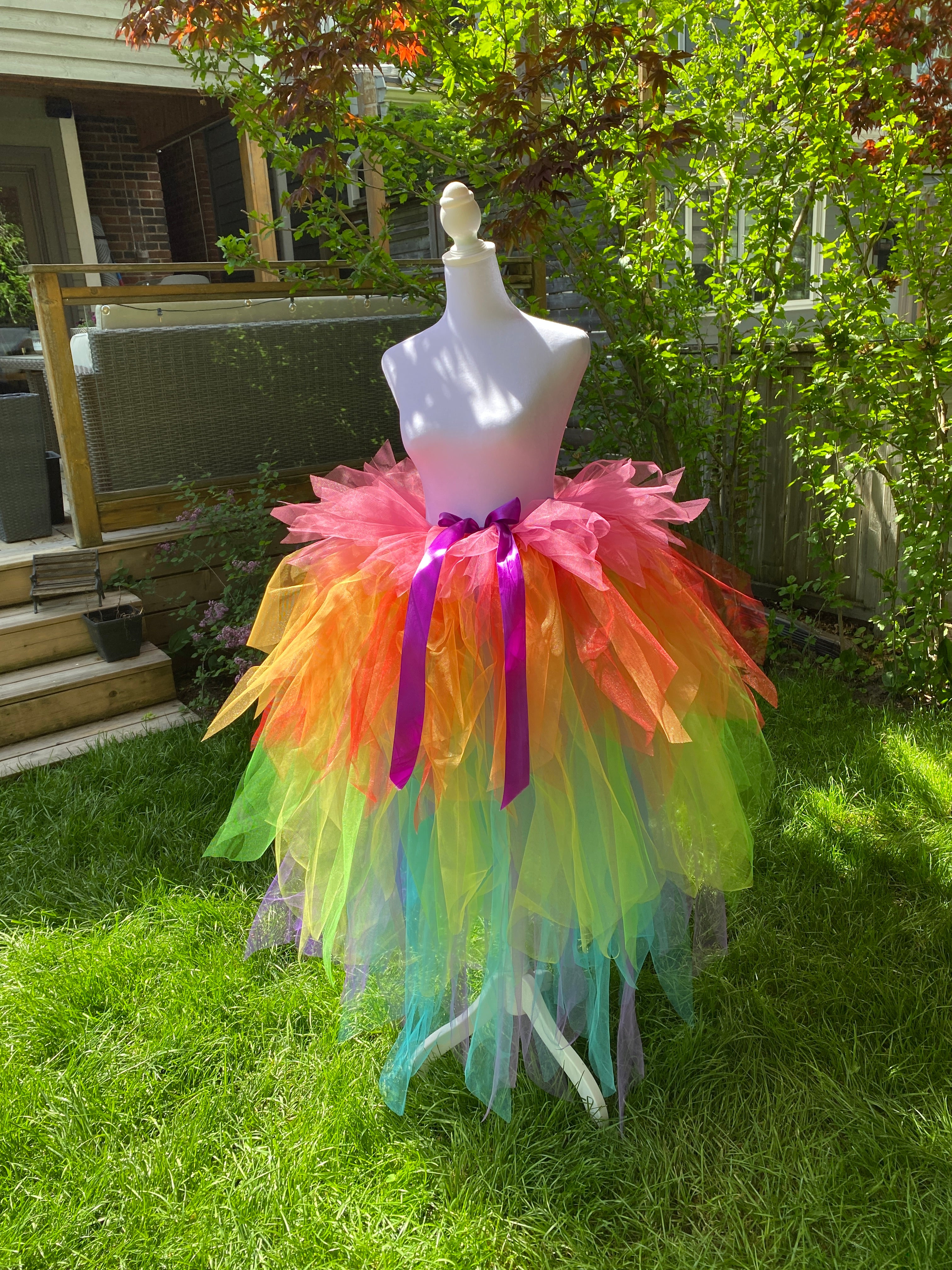 Rainbow Ankle Length Adult Tutu