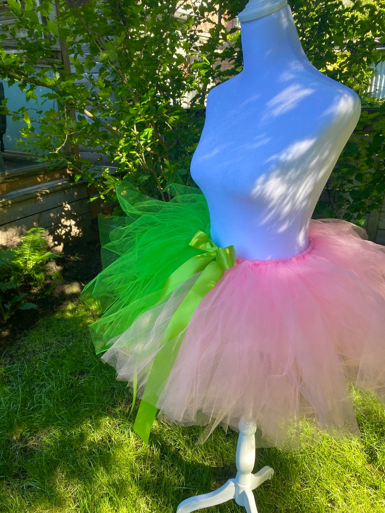Wicked Tutu — Green & Pink Adult Tutu Skirt