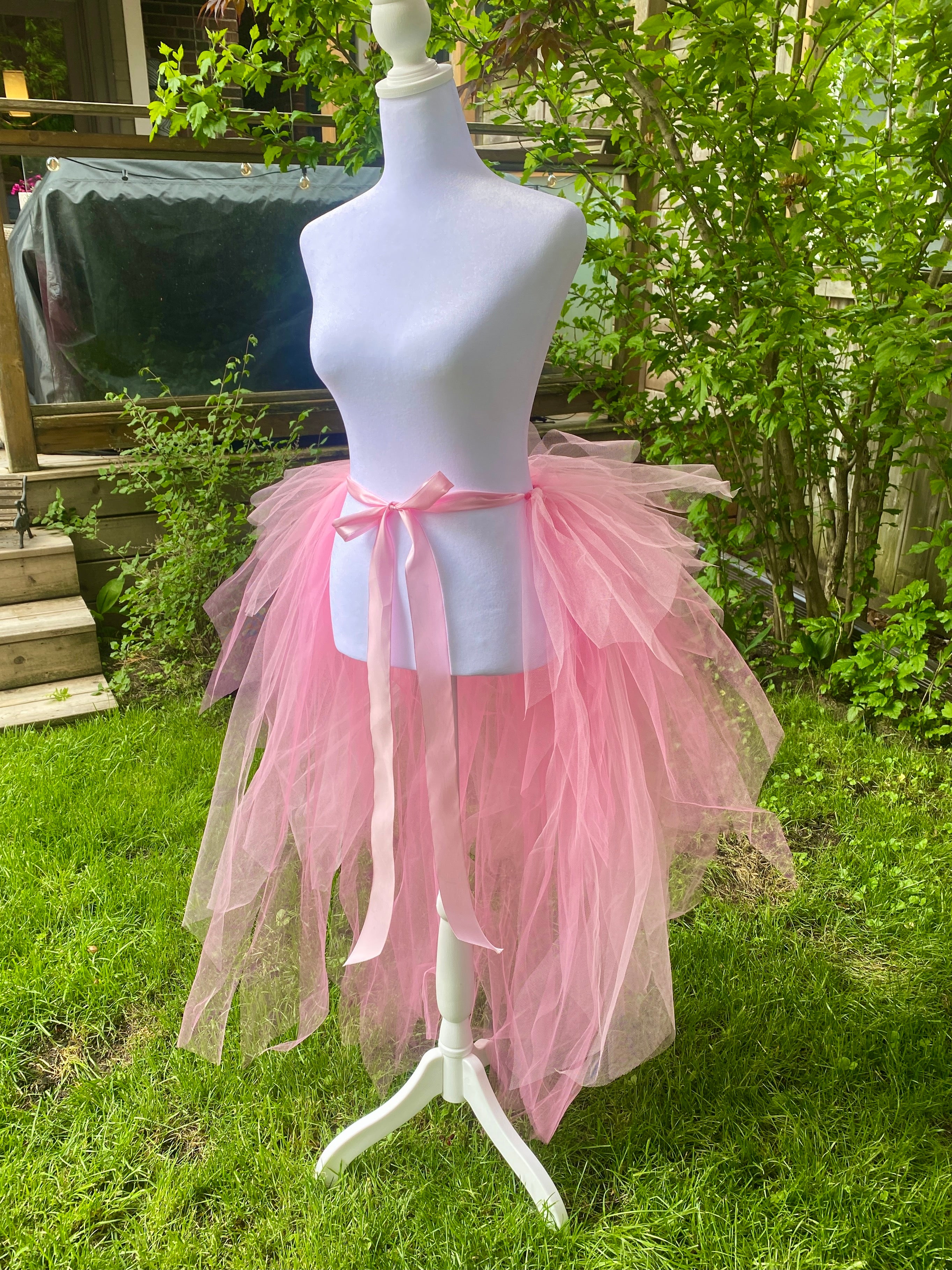 Neon Pixie Cut Half Tutu — Adult Train, Tail, Bustle & Overskirt (Copy)