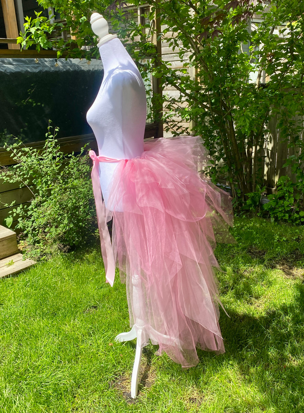Neon Pixie Cut Half Tutu — Adult Train, Tail, Bustle & Overskirt (Copy)