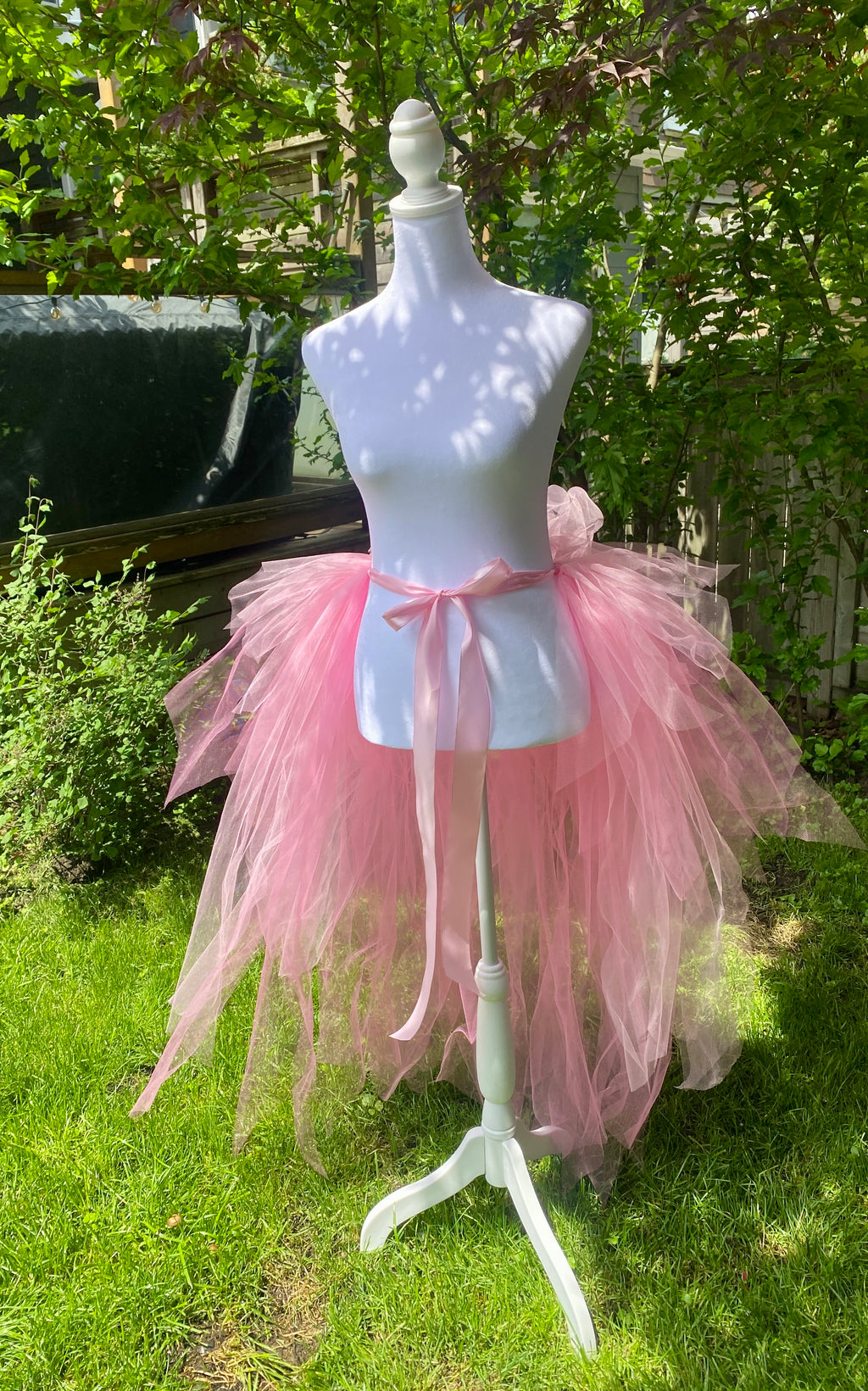 Neon Pixie Cut Half Tutu — Adult Train, Tail, Bustle & Overskirt (Copy)