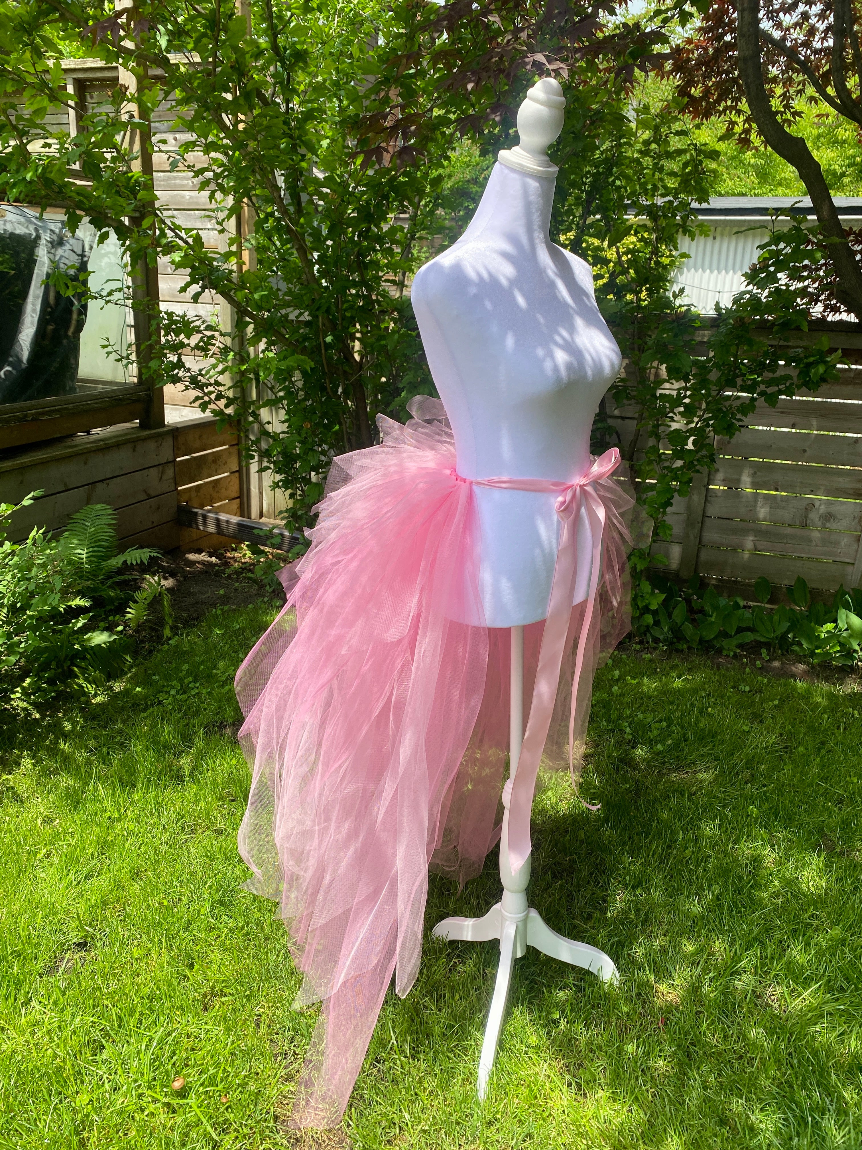 Neon Pixie Cut Half Tutu — Adult Train, Tail, Bustle & Overskirt (Copy)