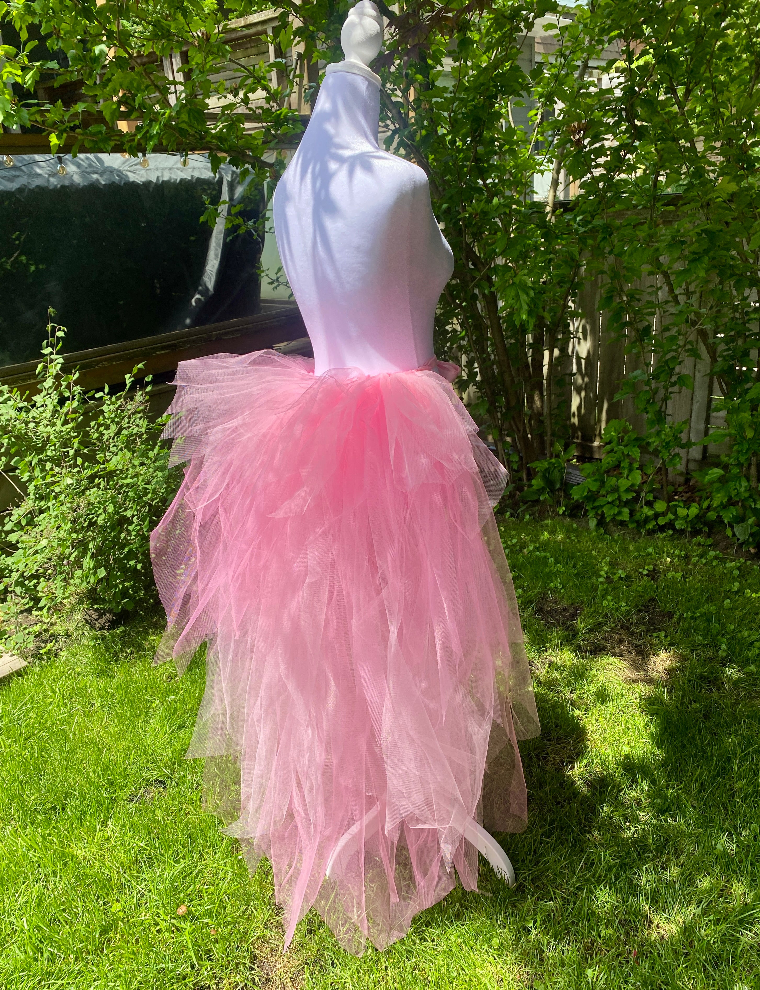 Neon Pixie Cut Half Tutu — Adult Train, Tail, Bustle & Overskirt (Copy)