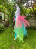 Neon Pixie Cut Half Tutu — Adult Train, Tail, Bustle & Overskirt