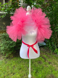 Hot Pink Tulle Boa Collar