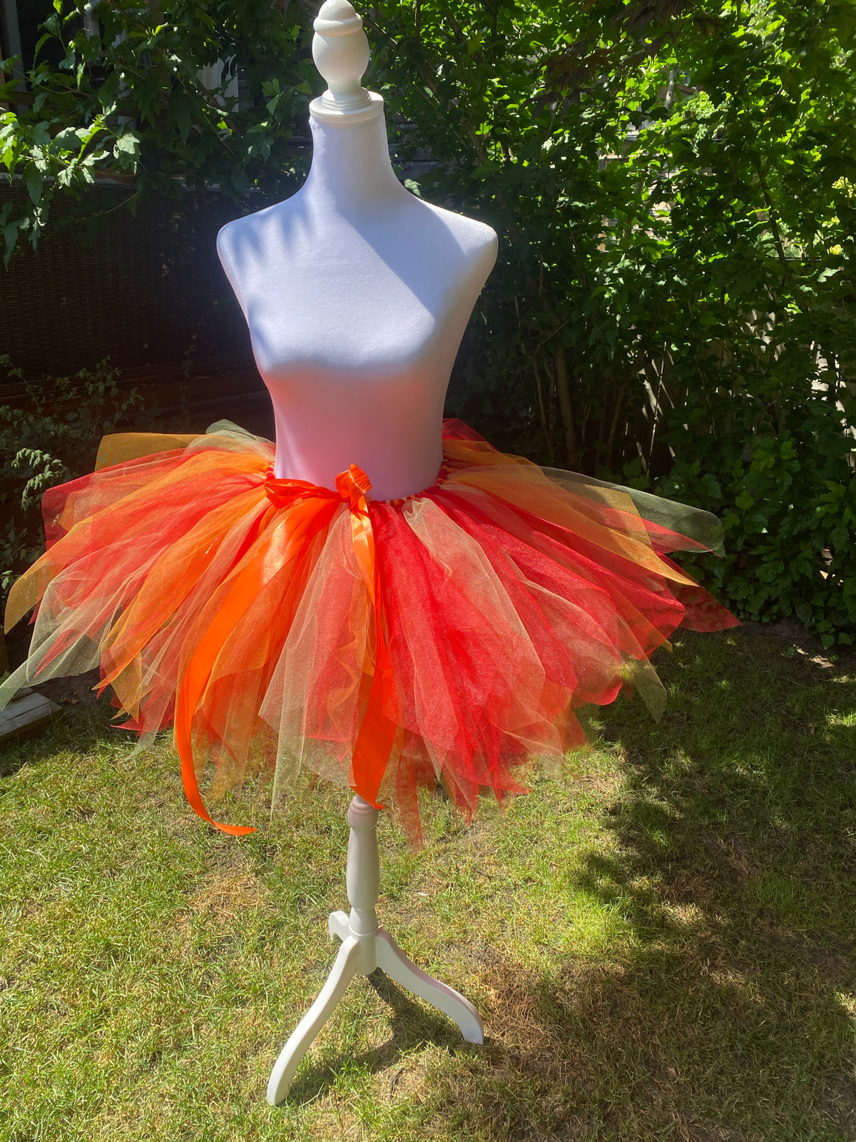 Fire Ember Adult Tutu Skirt – Red Orange Yellow Flames