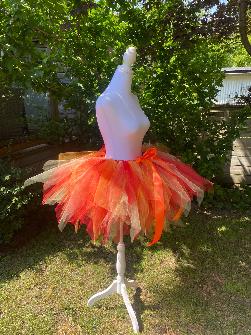 Fire Ember Adult Tutu Skirt – Red Orange Yellow Flames