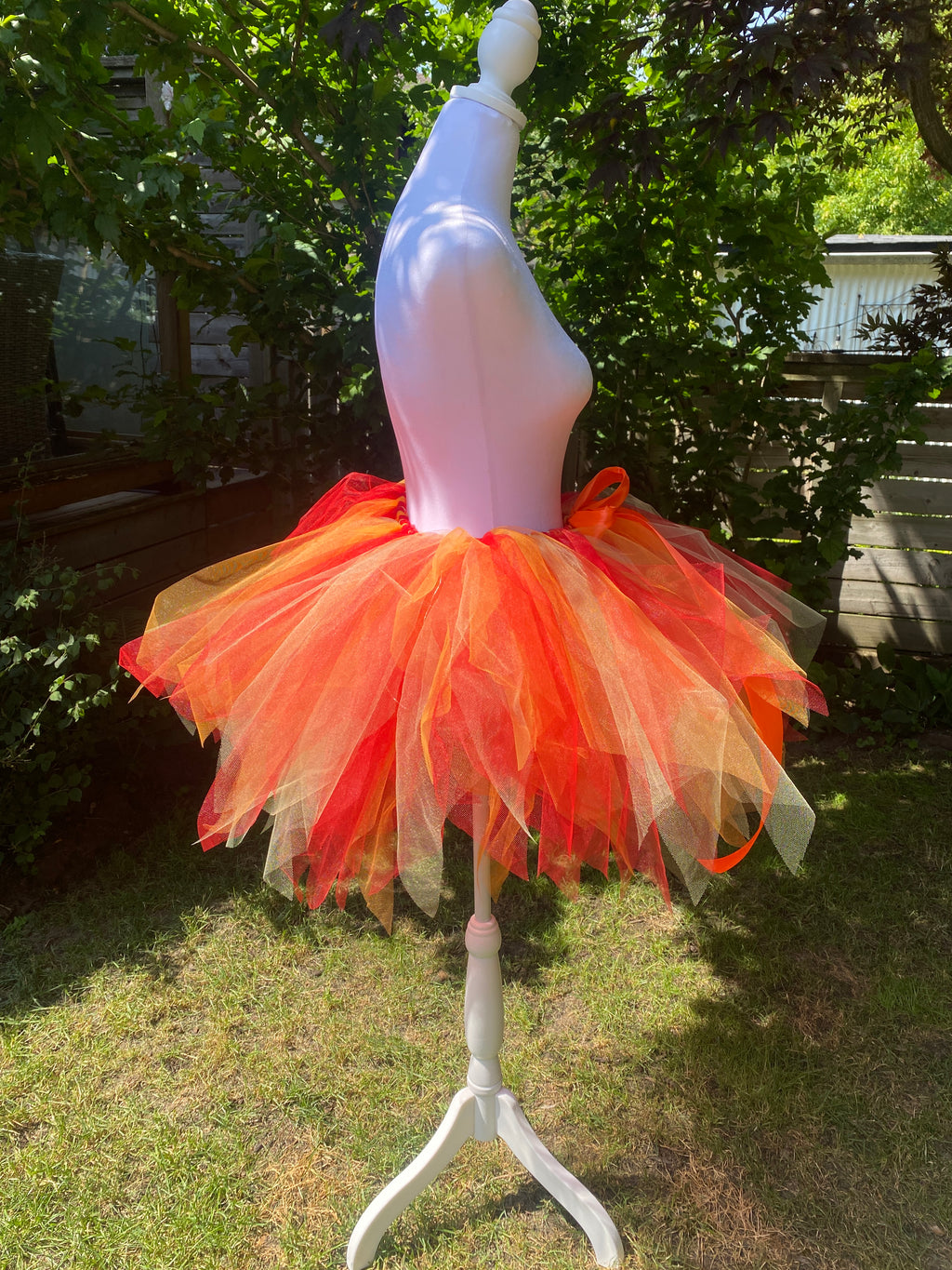 Fire Ember Adult Tutu Skirt – Red Orange Yellow Flames