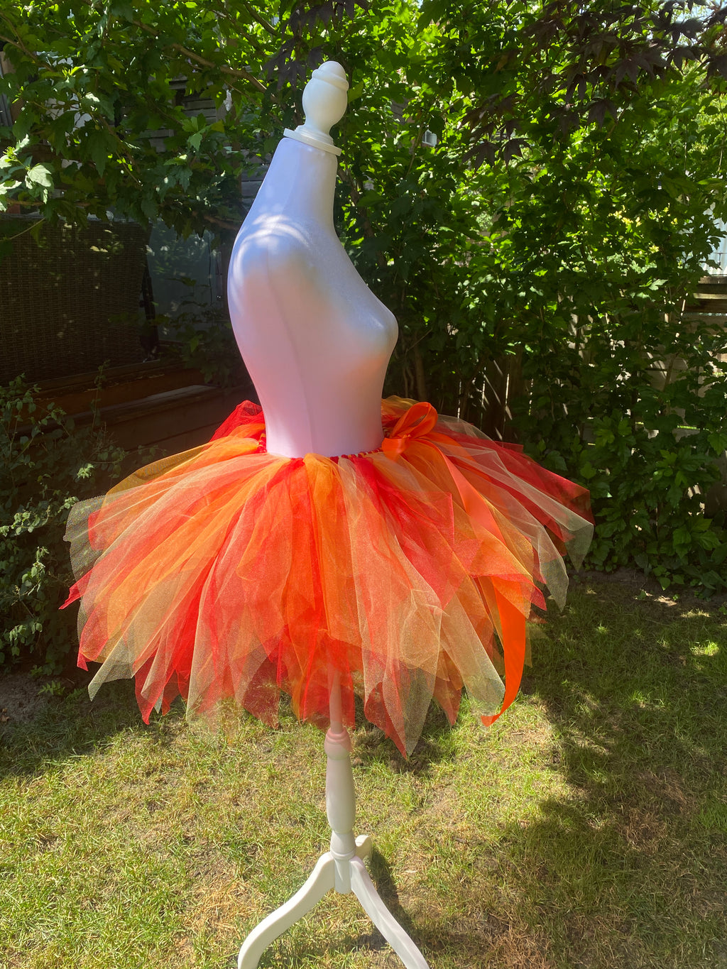Fire Ember Adult Tutu Skirt – Red Orange Yellow Flames