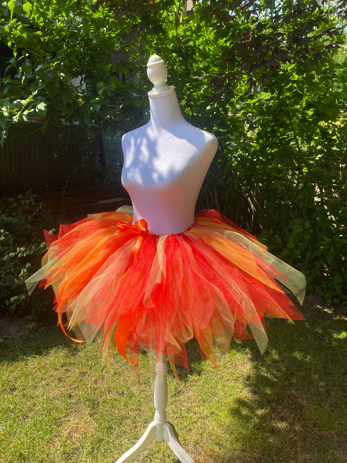 Fire Ember Adult Tutu Skirt – Red Orange Yellow Flames