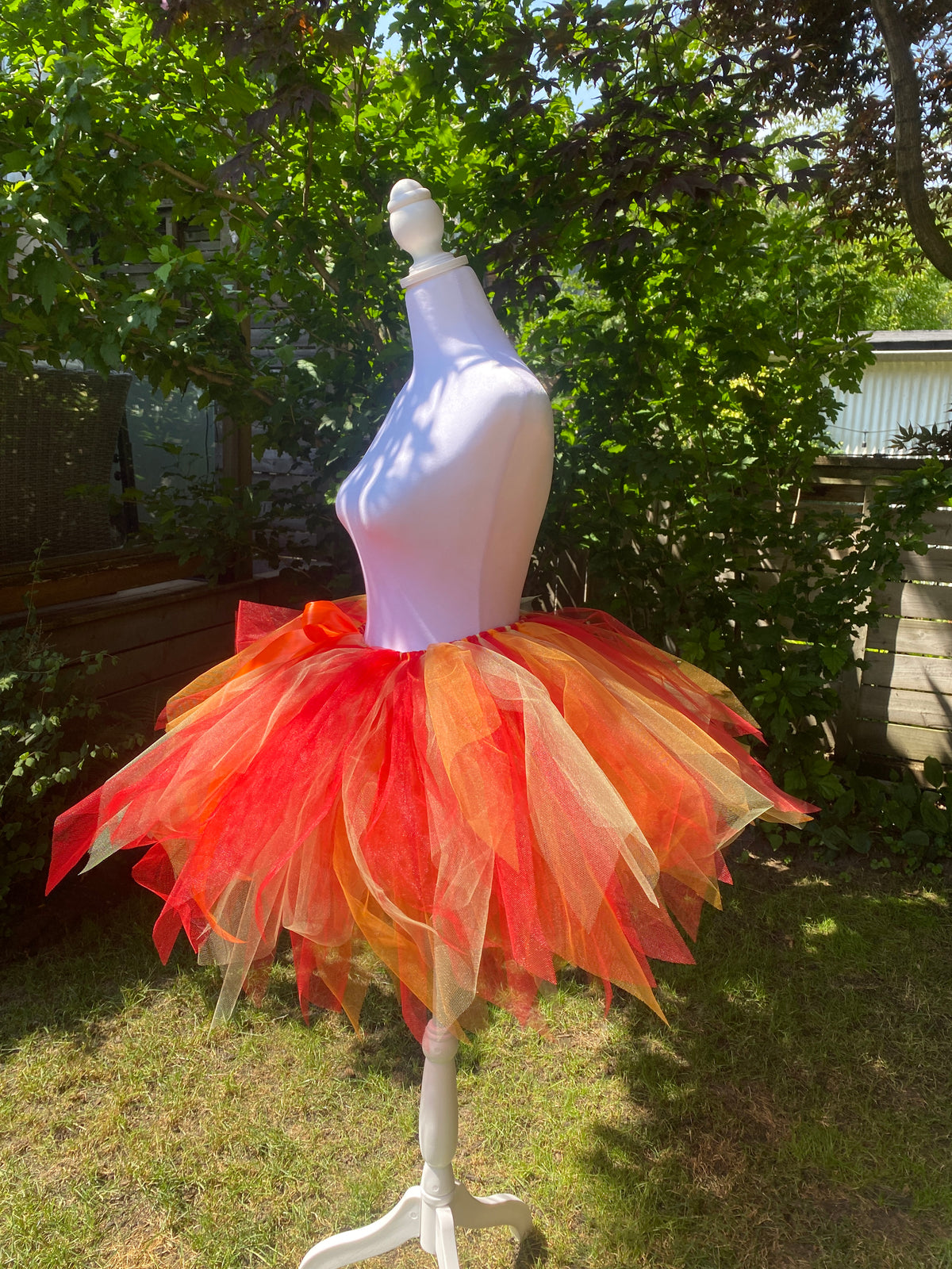Fire Ember Adult Tutu Skirt – Red Orange Yellow Flames