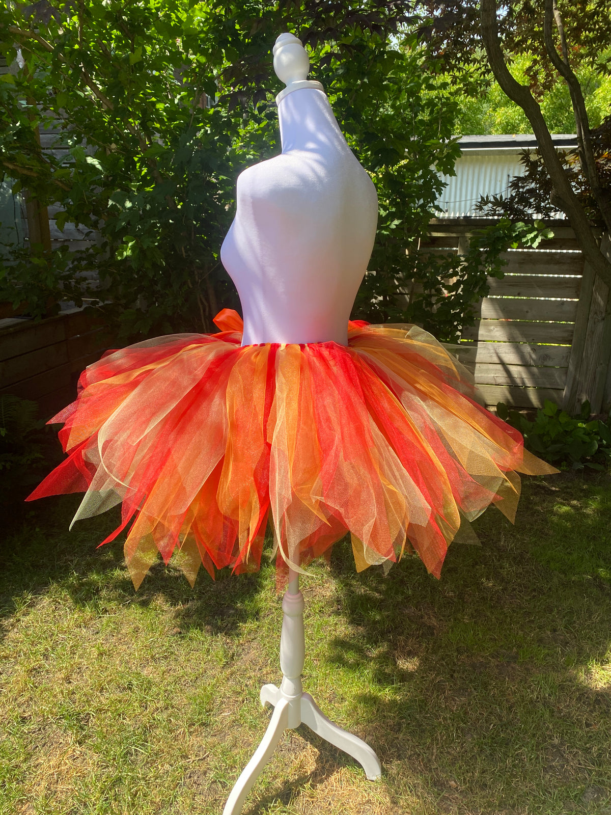 Fire Ember Adult Tutu Skirt – Red Orange Yellow Flames