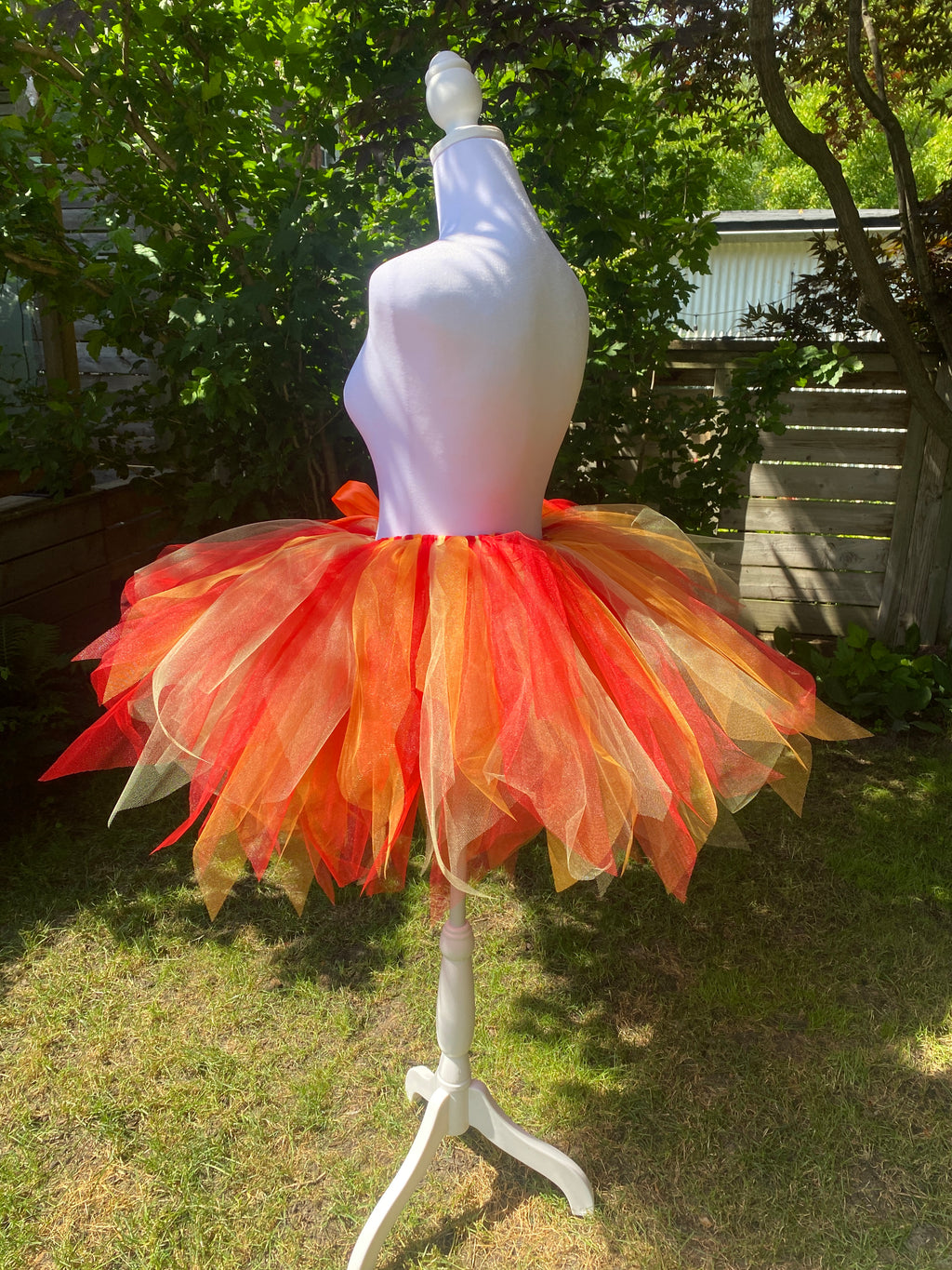 Fire Ember Adult Tutu Skirt – Red Orange Yellow Flames