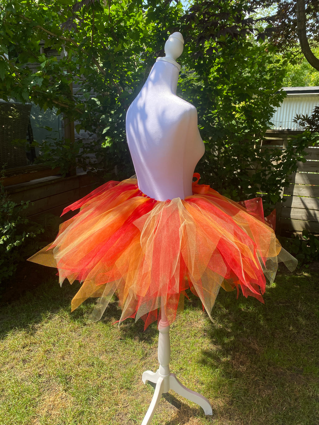 Fire Ember Adult Tutu Skirt – Red Orange Yellow Flames