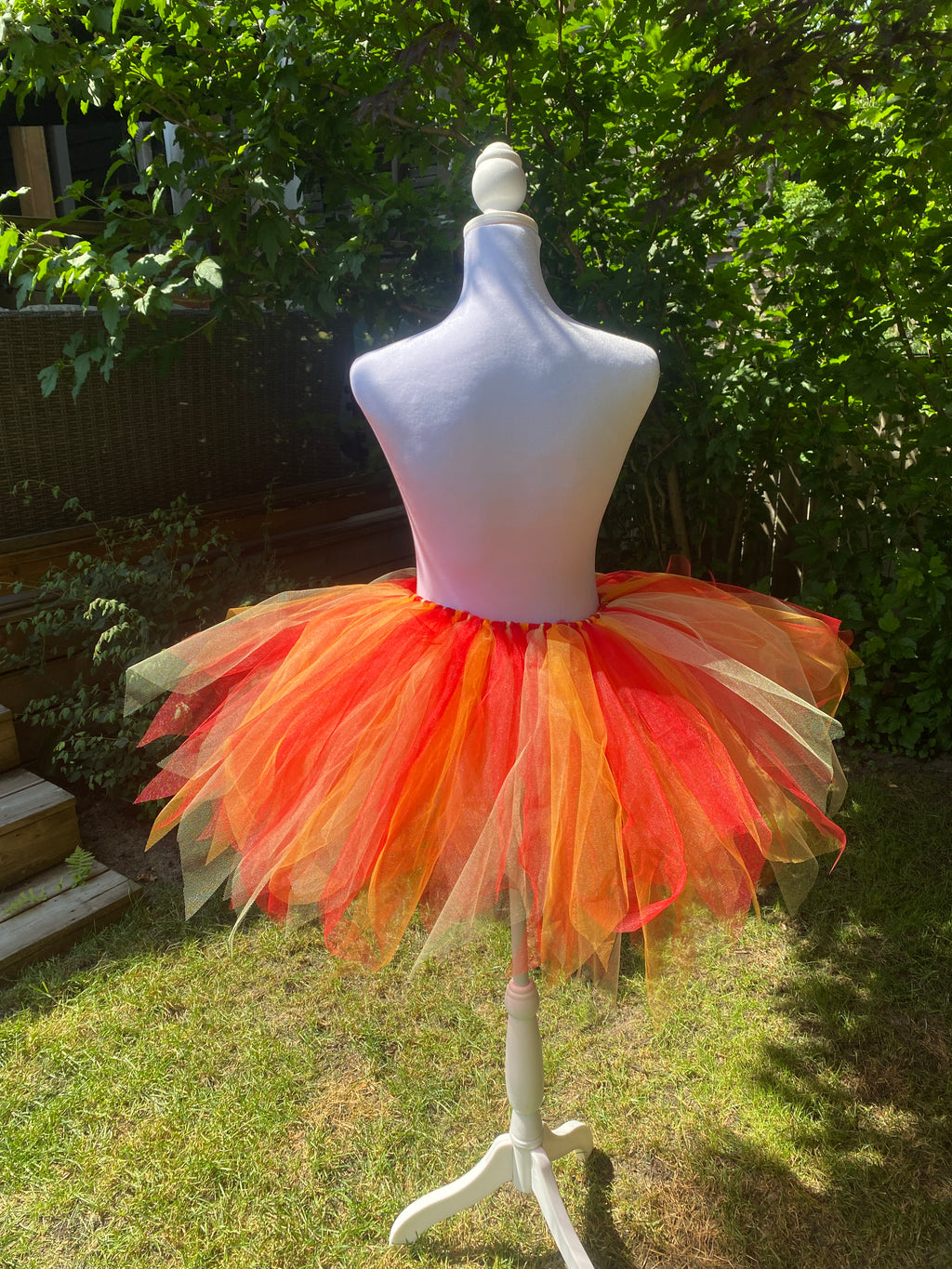 Fire Ember Adult Tutu Skirt – Red Orange Yellow Flames