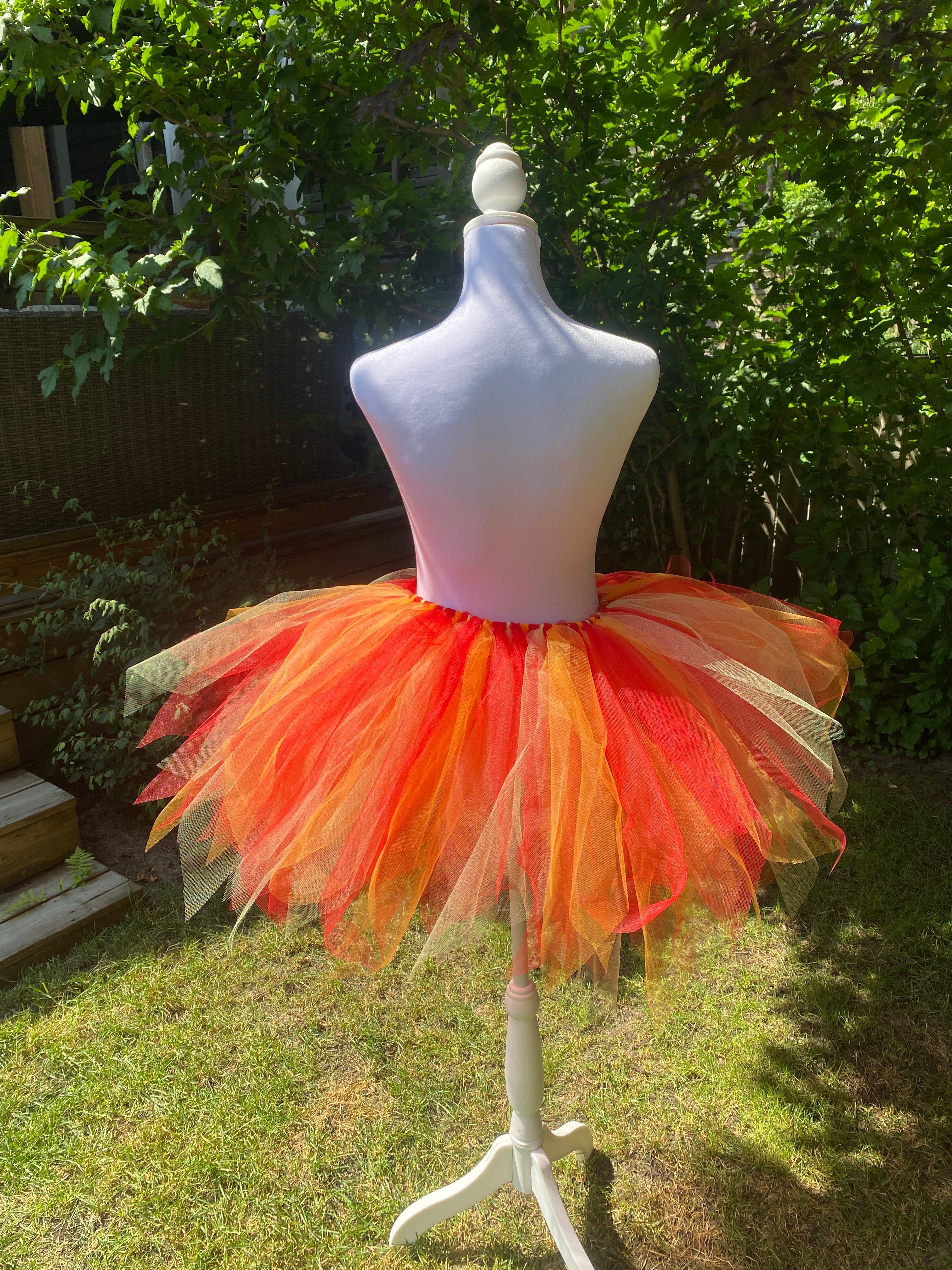 Fire Ember Adult Tutu Skirt – Red Orange Yellow Flames